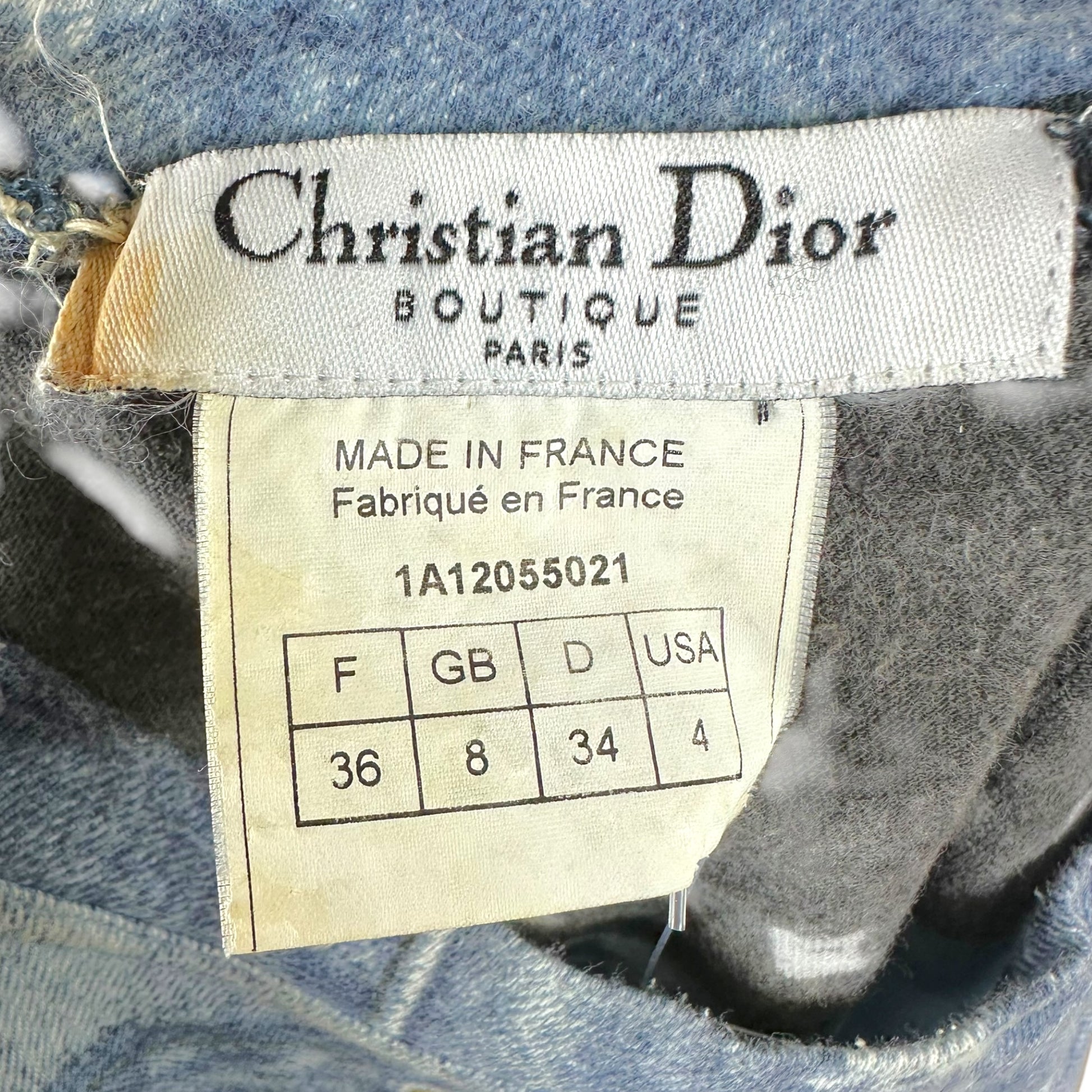 Christian Dior Denim Graphic T-Shirt Short Sleeve S