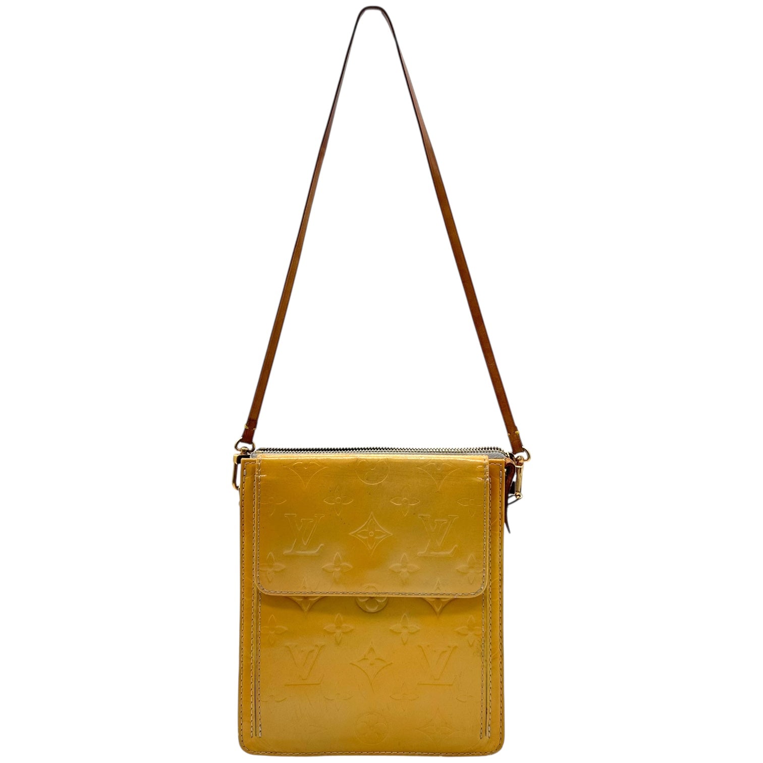 Louis Vuitton Yellow Vernis Mini Bag - Outfit Repeater