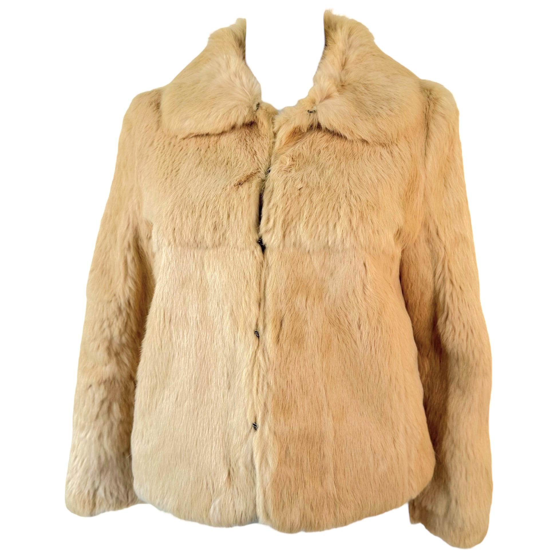 Vintage Ivory Rabbit Fur Jacket - Outfit Repeater