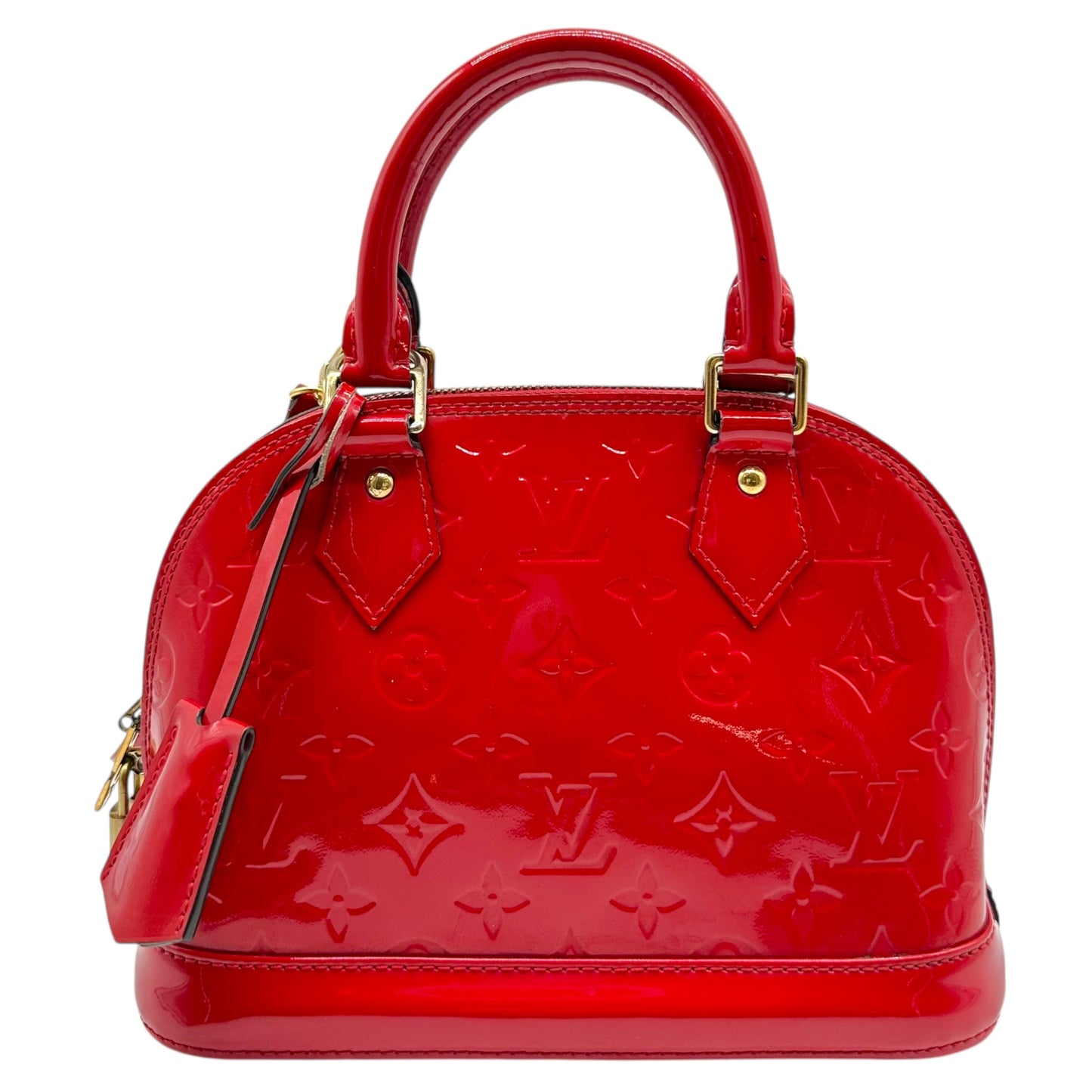 Louis Vuitton Red Vernis Alma BB 2-Way Bag