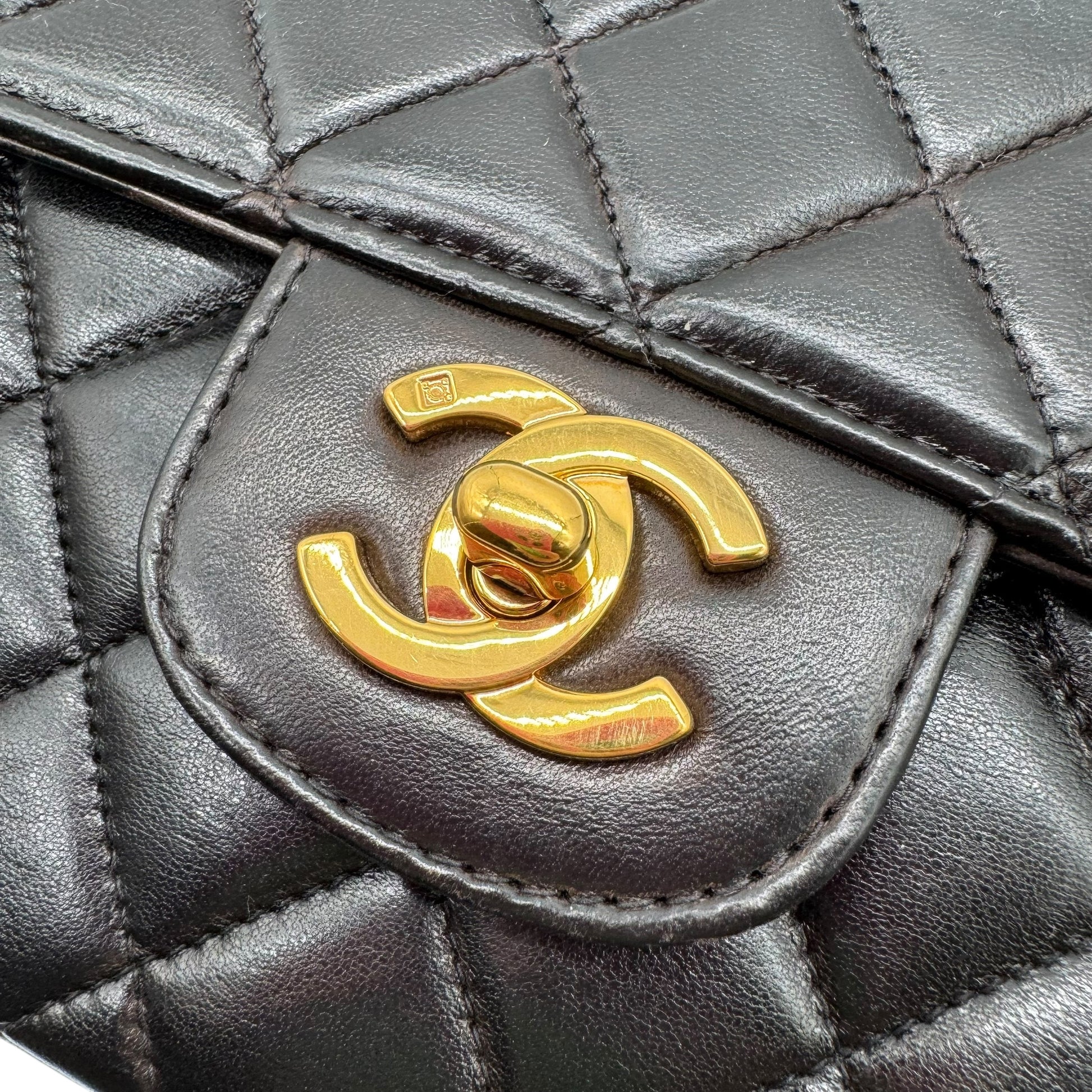 Chanel Black Matelasse Lambskin Kelly Top-Handle Parent Bag 1994-1996 - Outfit Repeater
