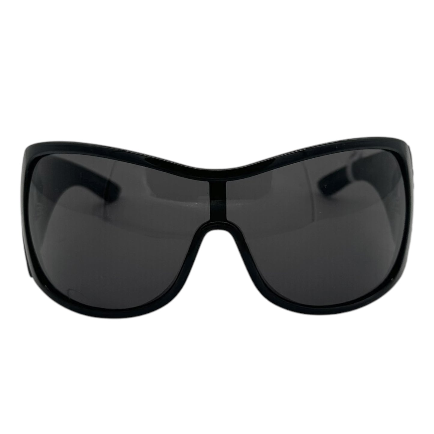 Christian Dior Cherrytree Black & Silver Shield Sunglasses - Outfit Repeater