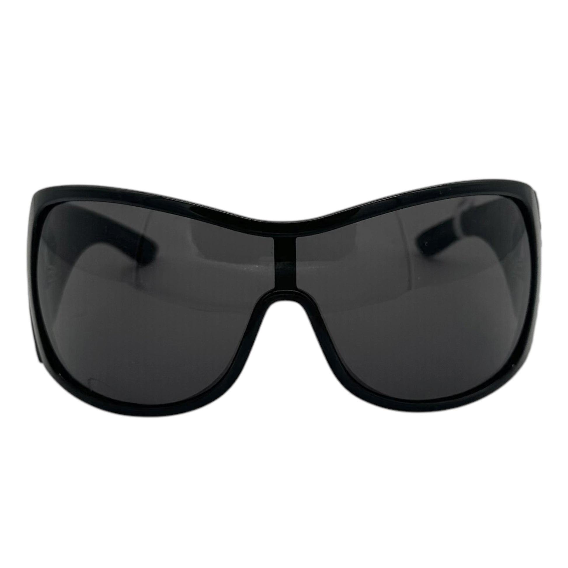 Christian Dior Cherrytree Black & Silver Shield Sunglasses - Outfit Repeater