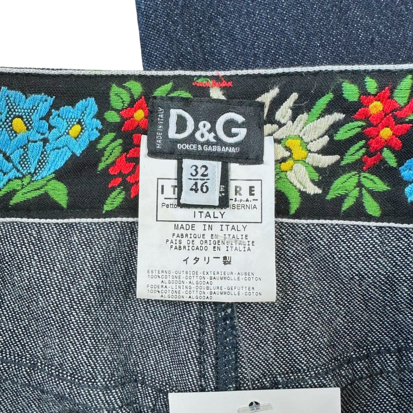 D&G Dolce & Gabbana F/W 2002 Jeans NEW