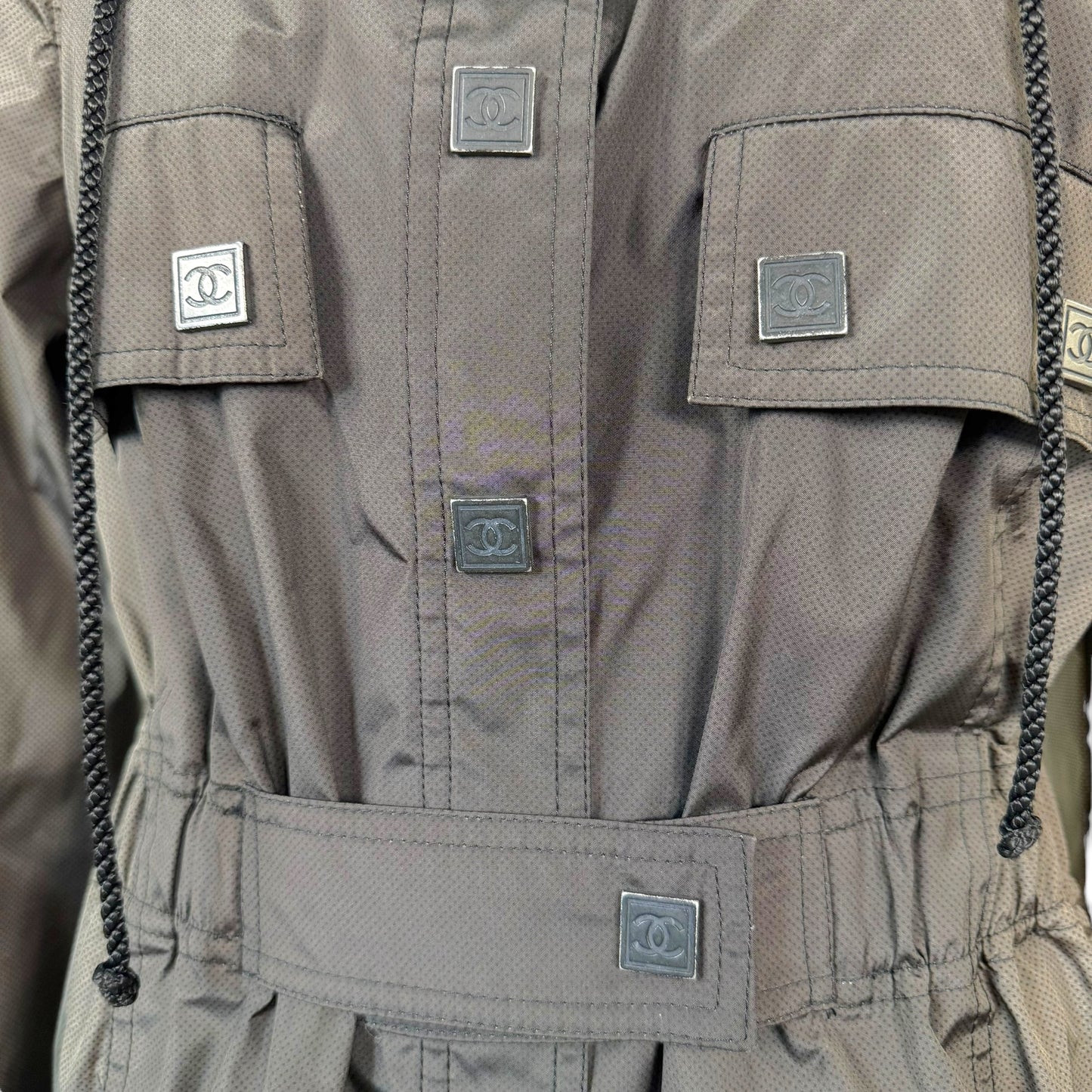 Chanel Sport Brown & Black Gradient Trench Jacket - Outfit Repeater