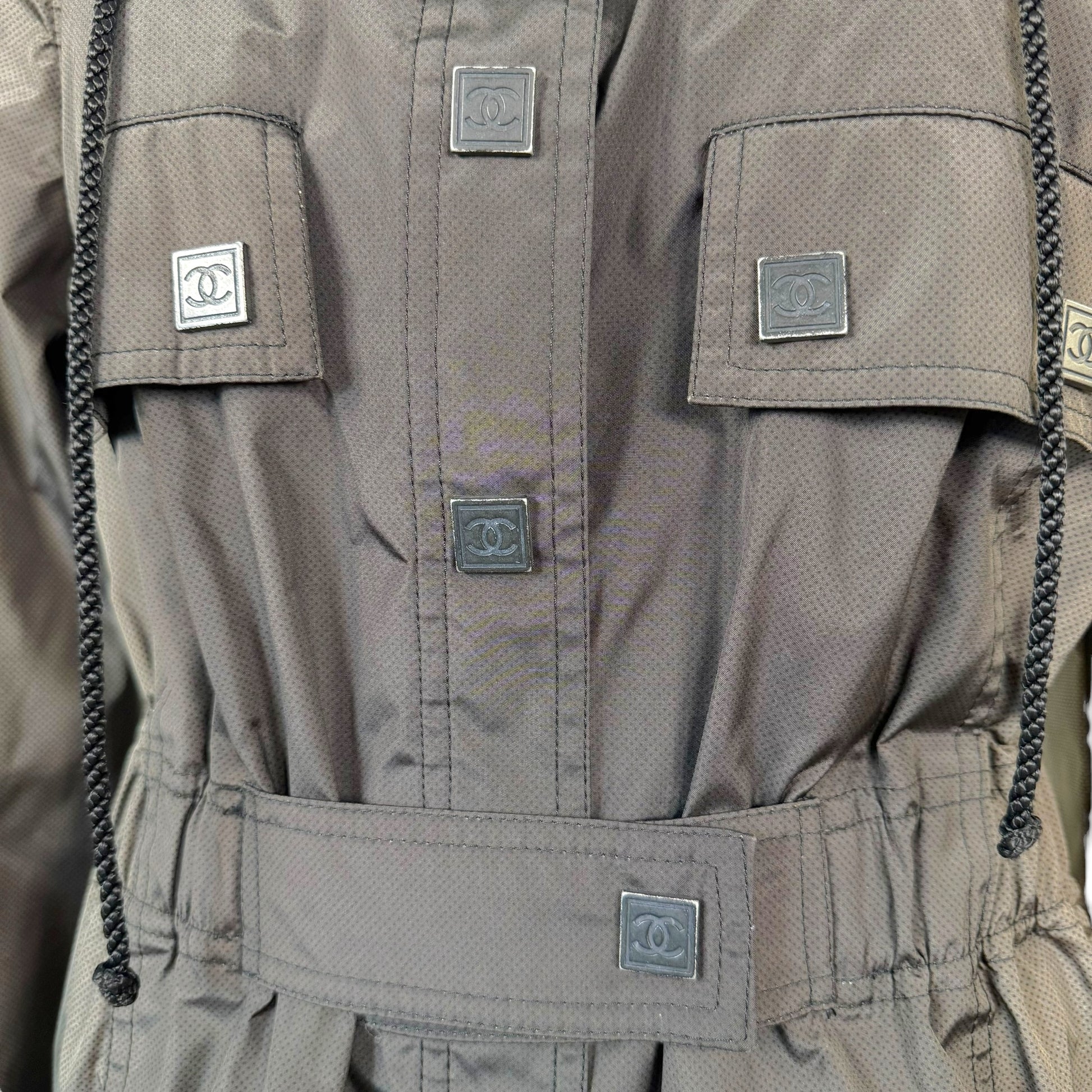 Chanel Sport Brown & Black Gradient Trench Jacket - Outfit Repeater