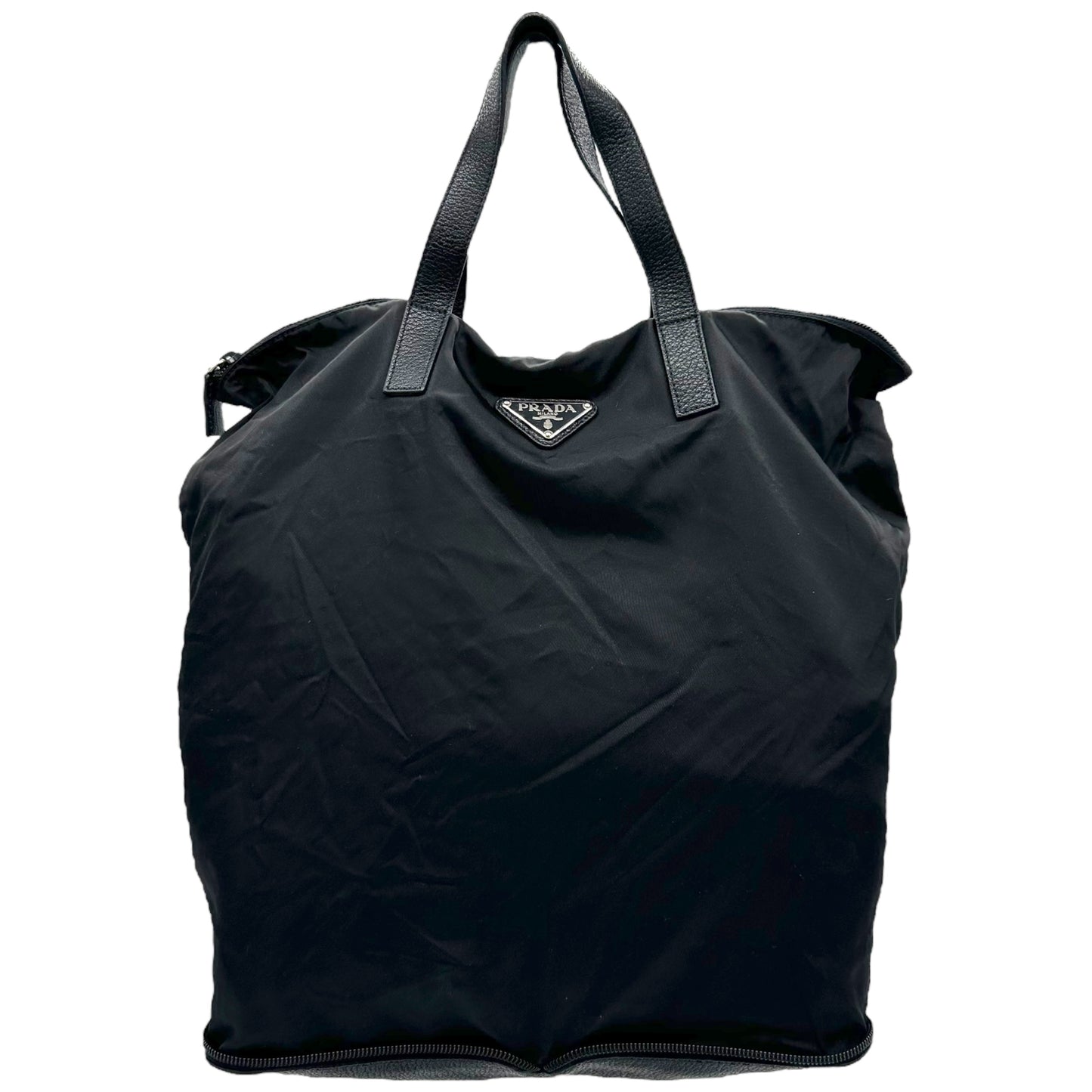 Prada Black Nylon Packable Tote Bag - Outfit Repeater