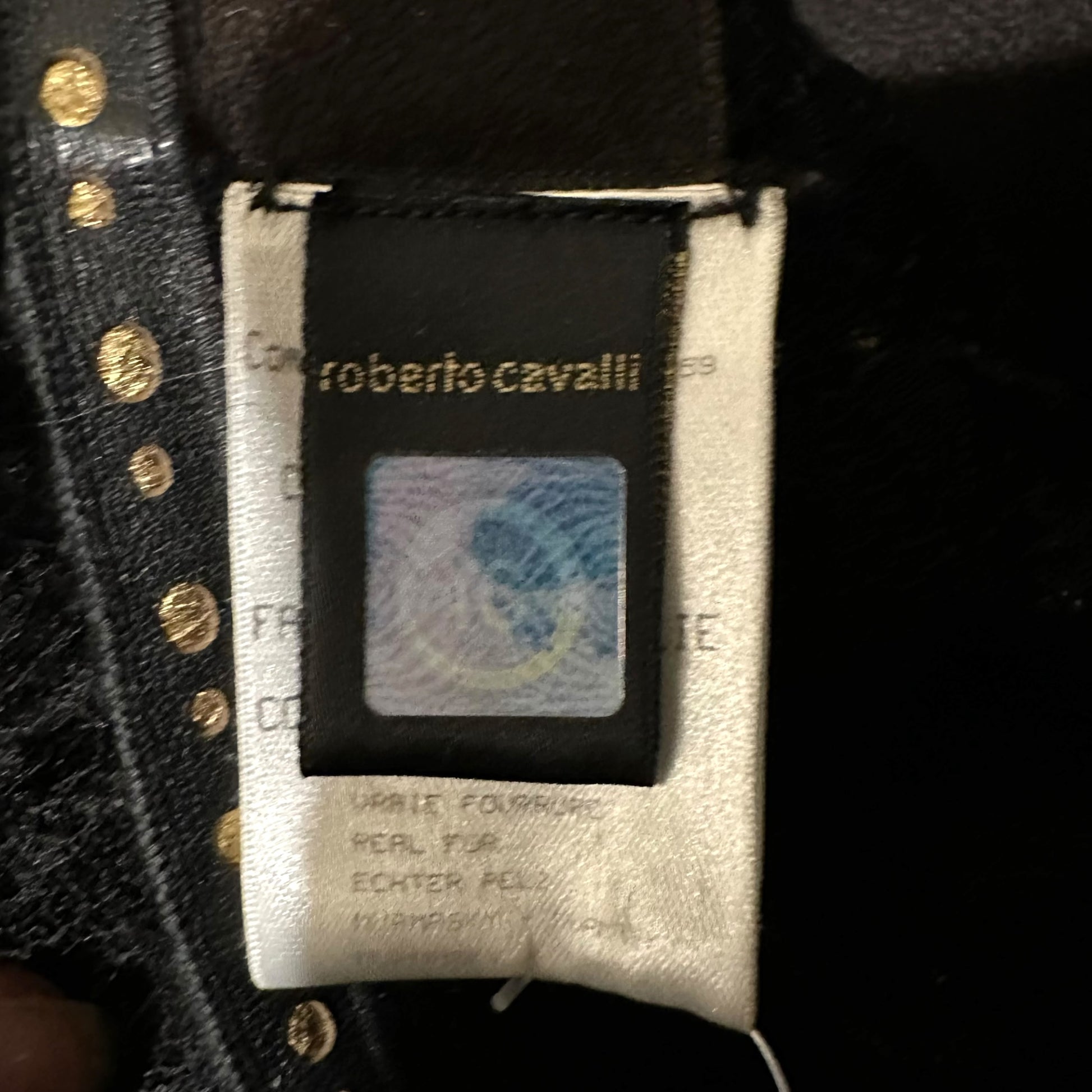 Roberto Cavalli Cropped Black Fox Fur Bolero Coat