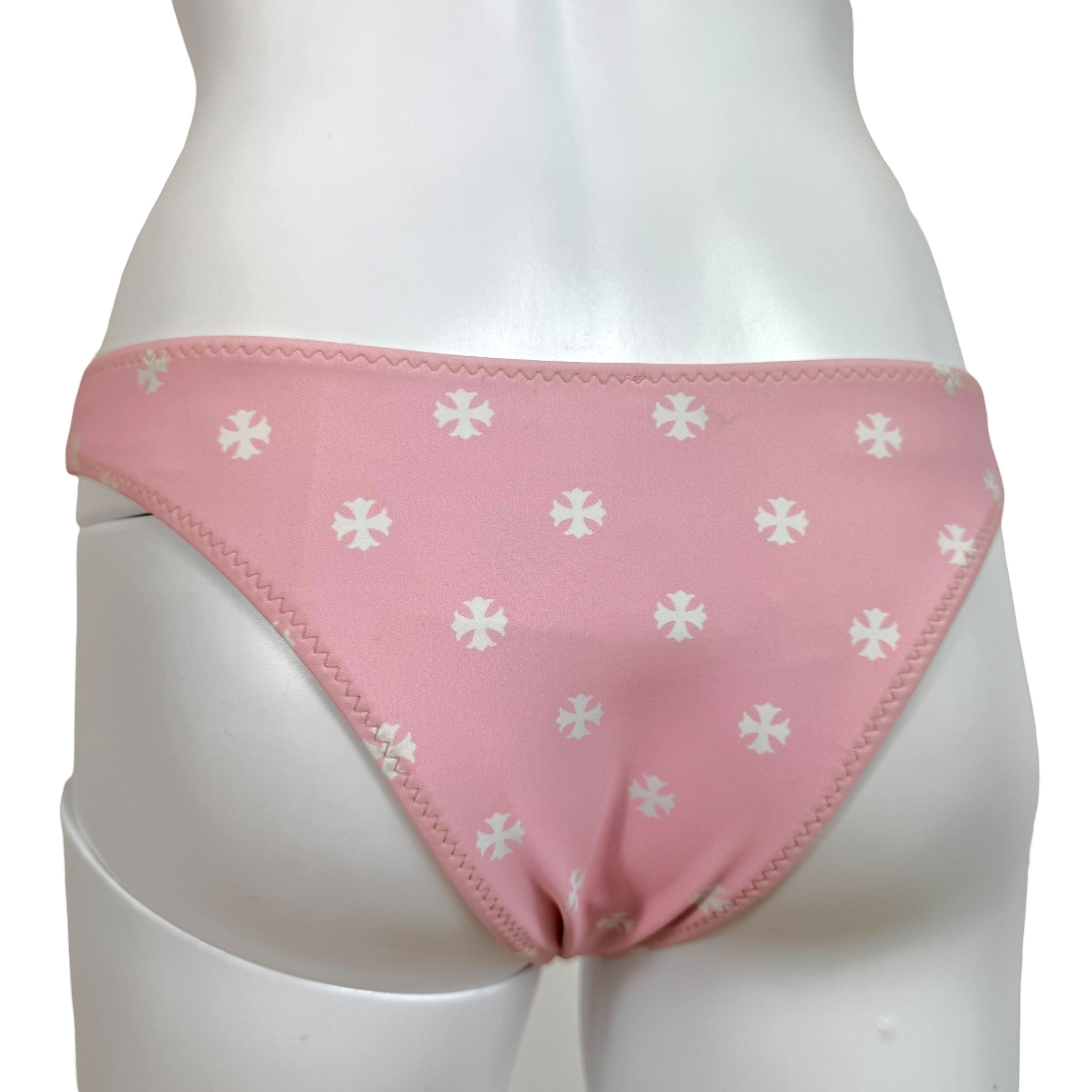 Chrome Hearts Pink Cross Print Bikini Set Size L/S – Outfit Repeater