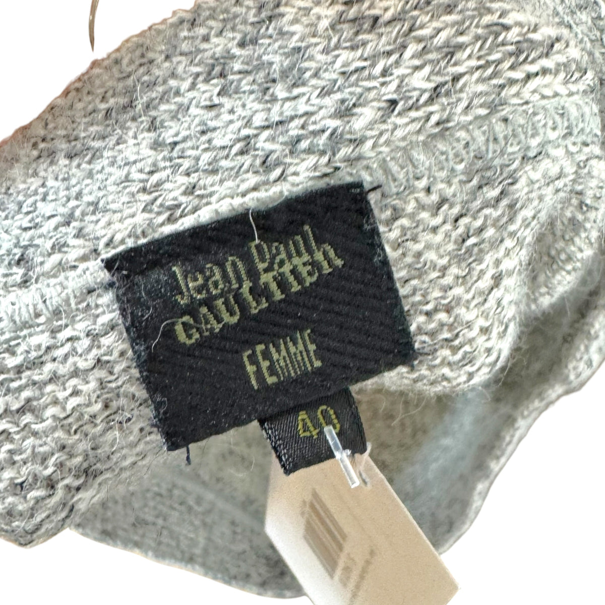 Jean Paul Gaultier Knit Maxi Skirt Grey Nordic Pattern