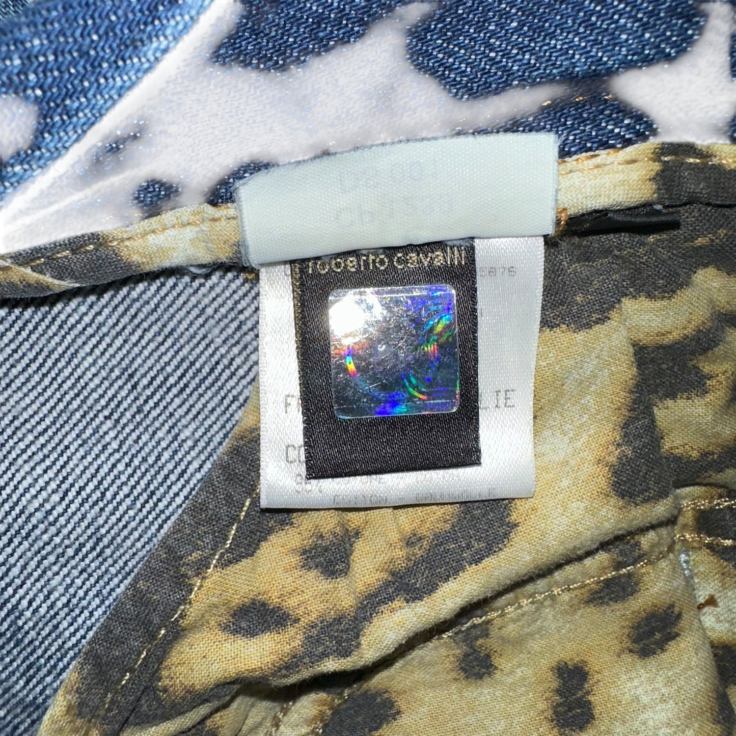 Roberto Cavalli 2004 Embroidered Jeans