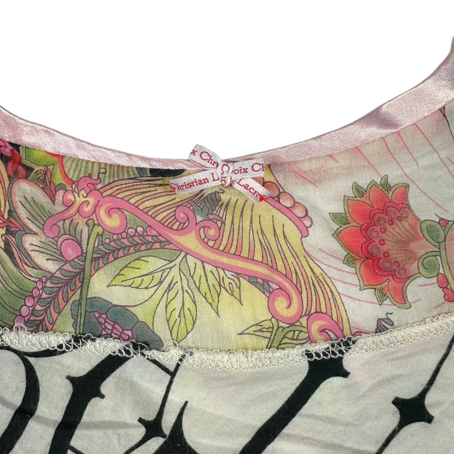 Christian Lacroix Jeans Multicolor Tiered Printed Blouse