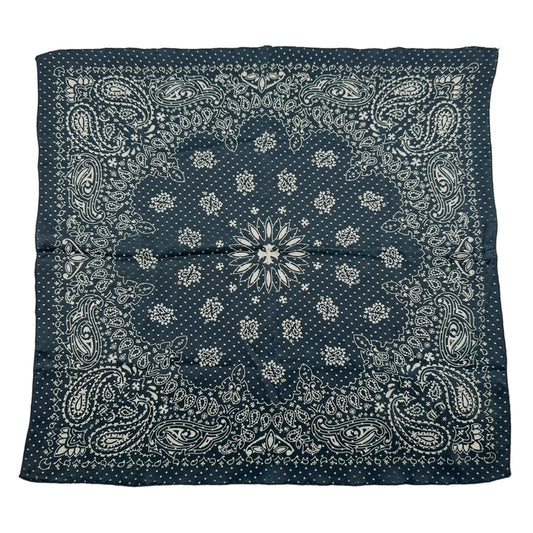Chrome Hearts Navy Blue Silk Bandana Scarf