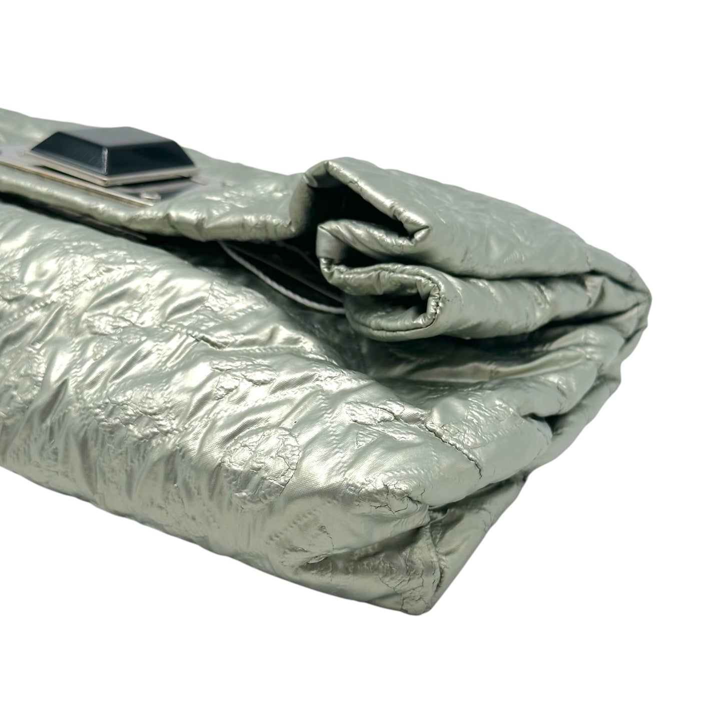 Louis Vuitton Silver Puffer Monogram Clutch Bag