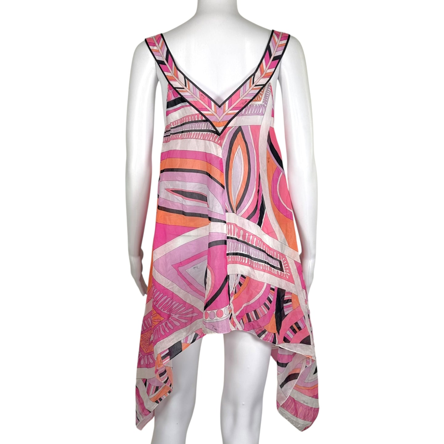 Emilio Pucci Pink Printed Silk Blouse Tank