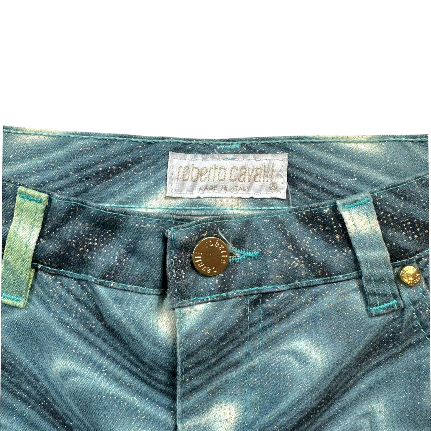 Roberto Cavalli 90's Psychadelic Printed Jeans - Outfit Repeater