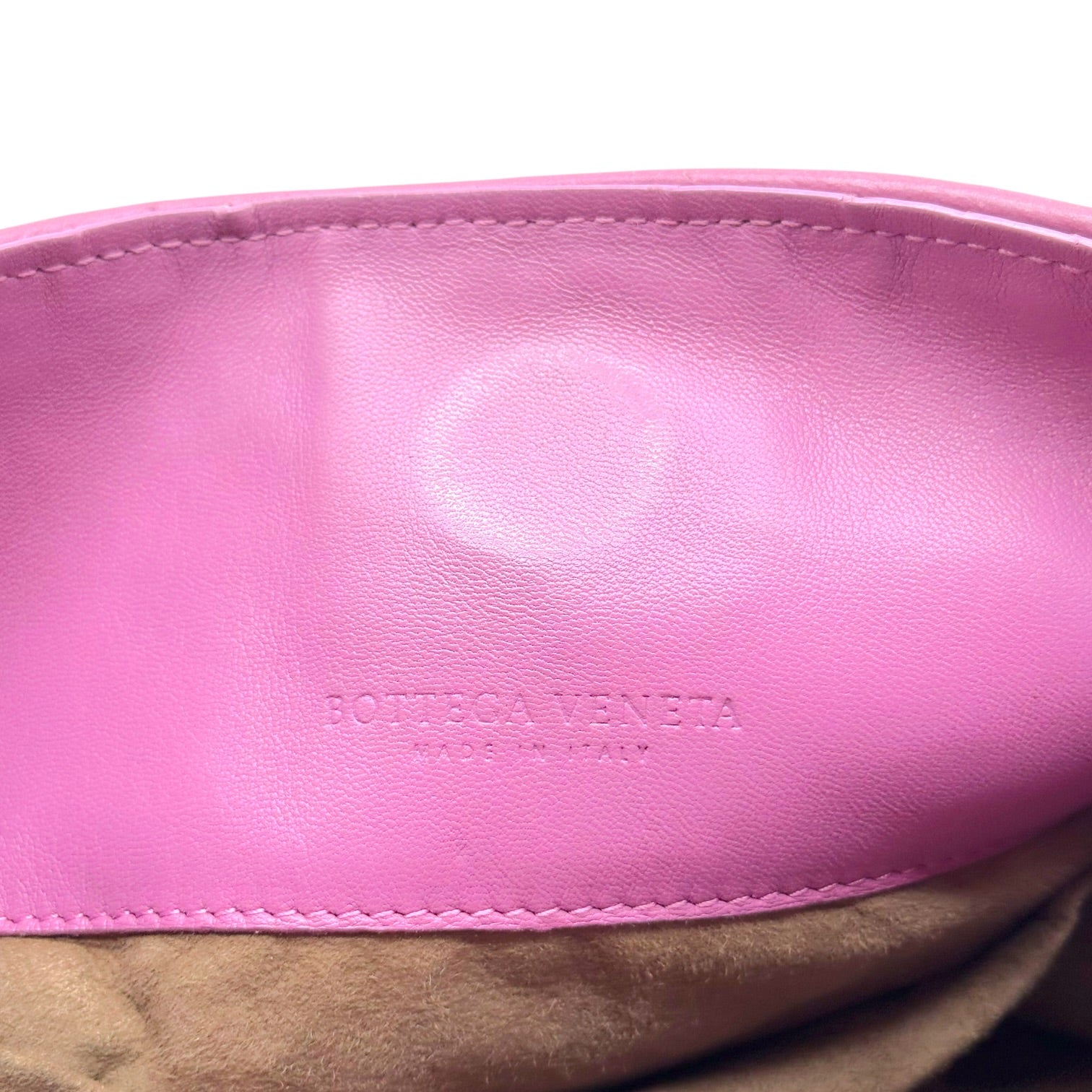 Bottega Veneta Small Parachute Bag Pink Purple Intrecciato