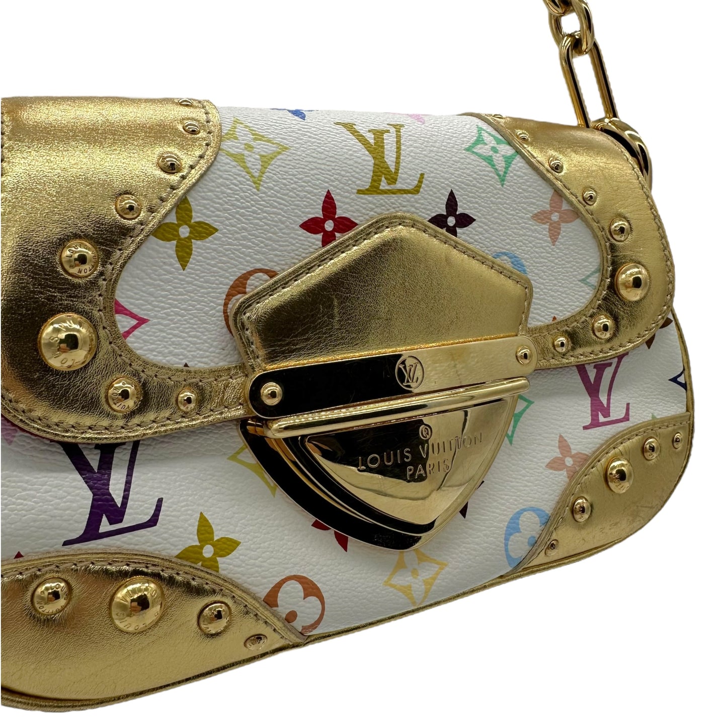 Louis Vuitton White Multicolor Monogram Marilyn Bag