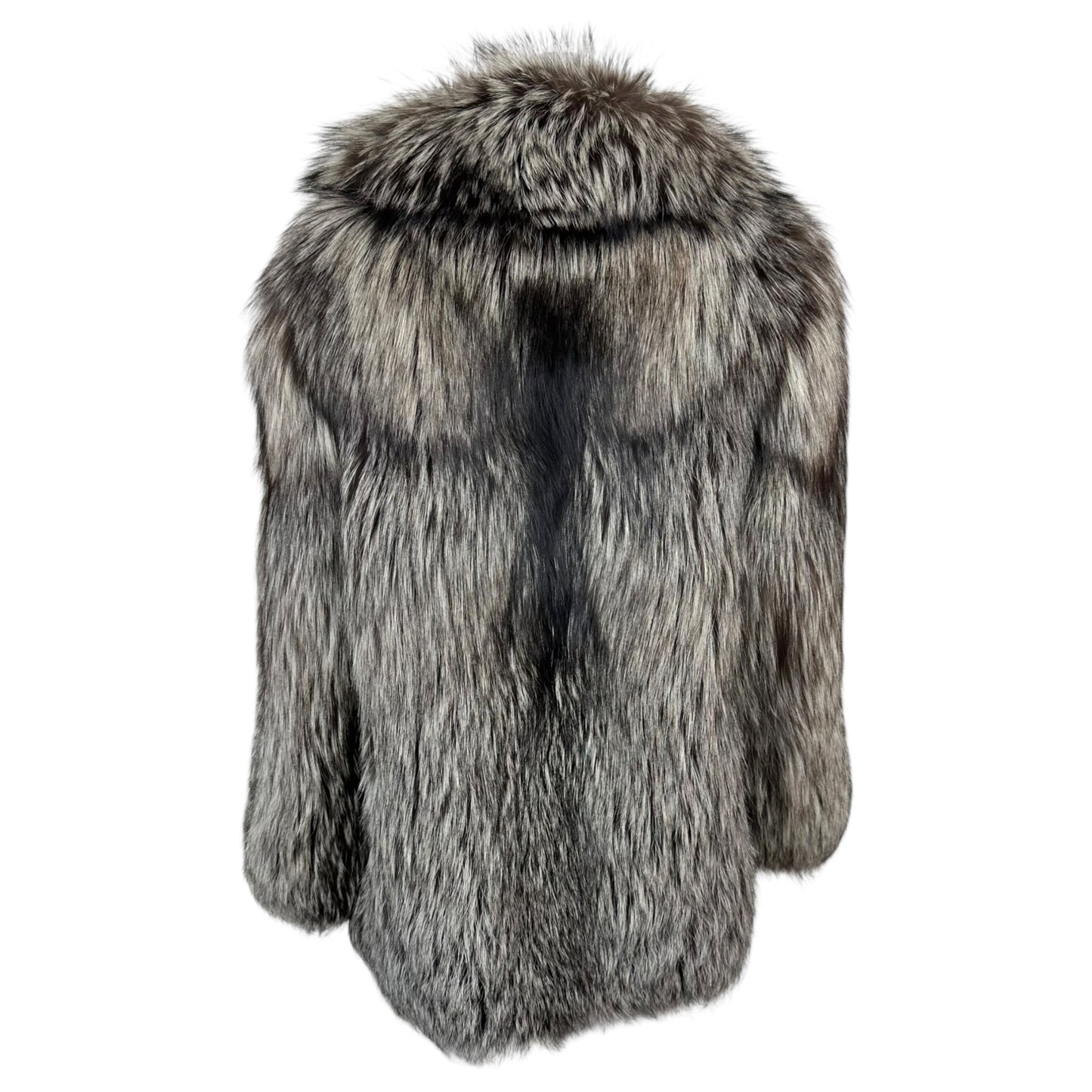 Vintage Silver Fox Fur Coat