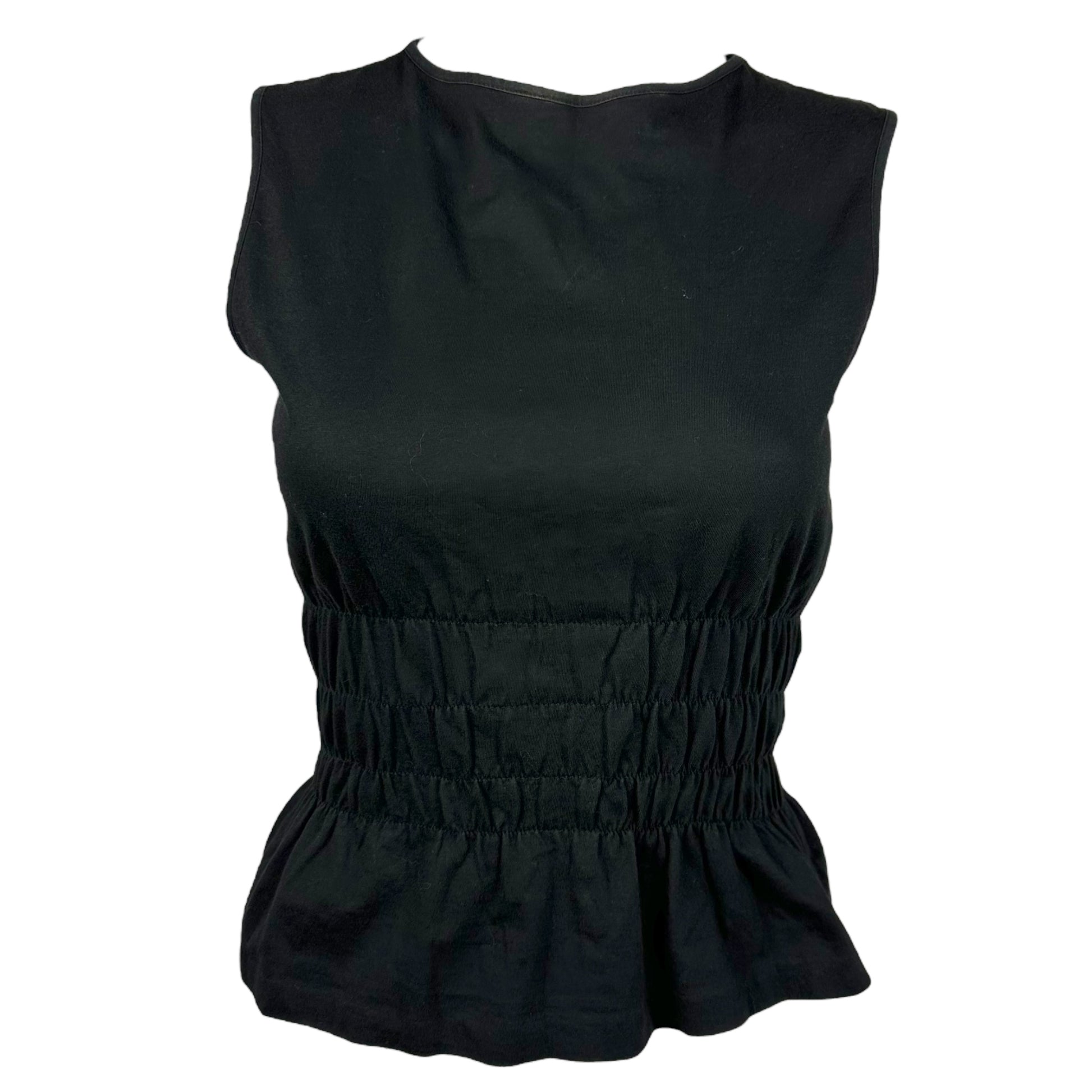 Gucci by Tom Ford Black Cinched Waist Tank Top - Outfit Repeater