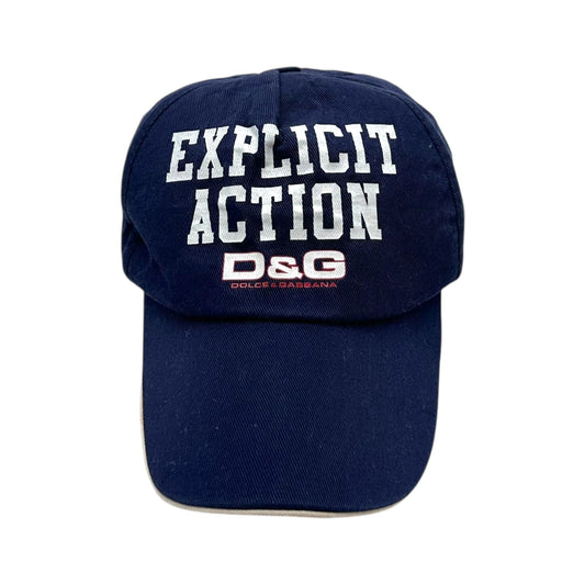D&G Dolce & Gabbana 'Explicit Action' Graphic Baseball Cap