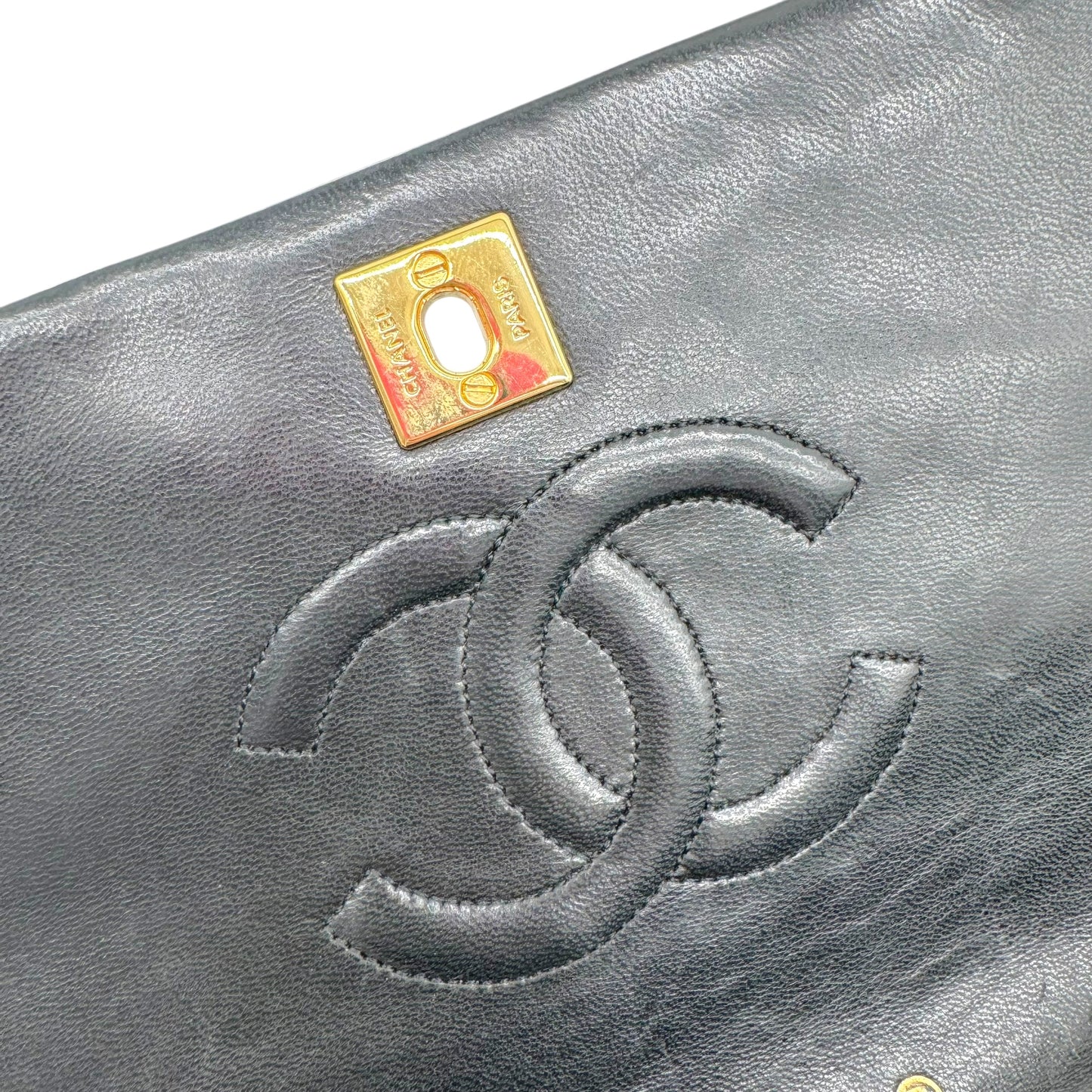 Chanel Black Matelasse Lambskin Small Crossbody Bag