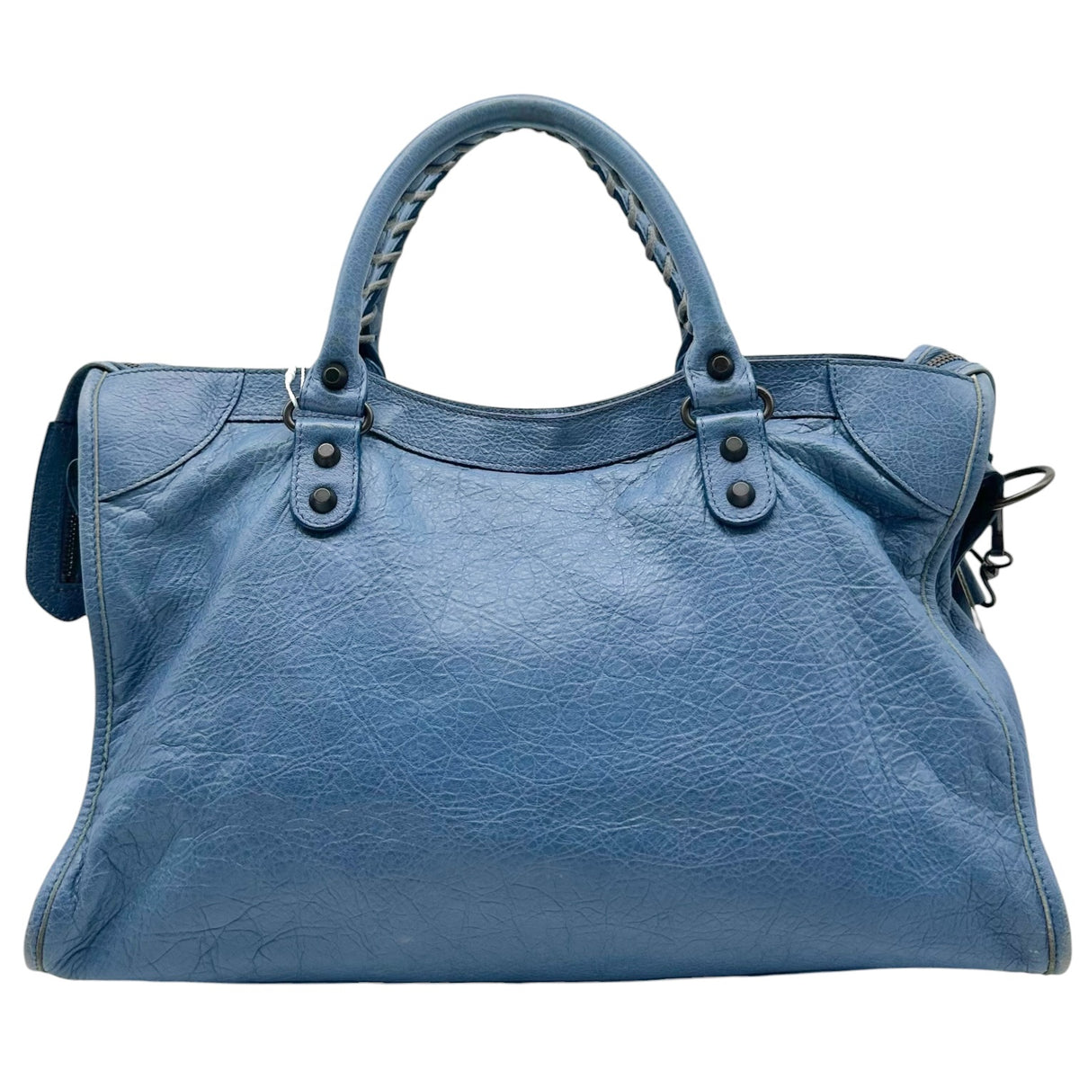 Balenciaga Blue Leather 2-Way City Bag