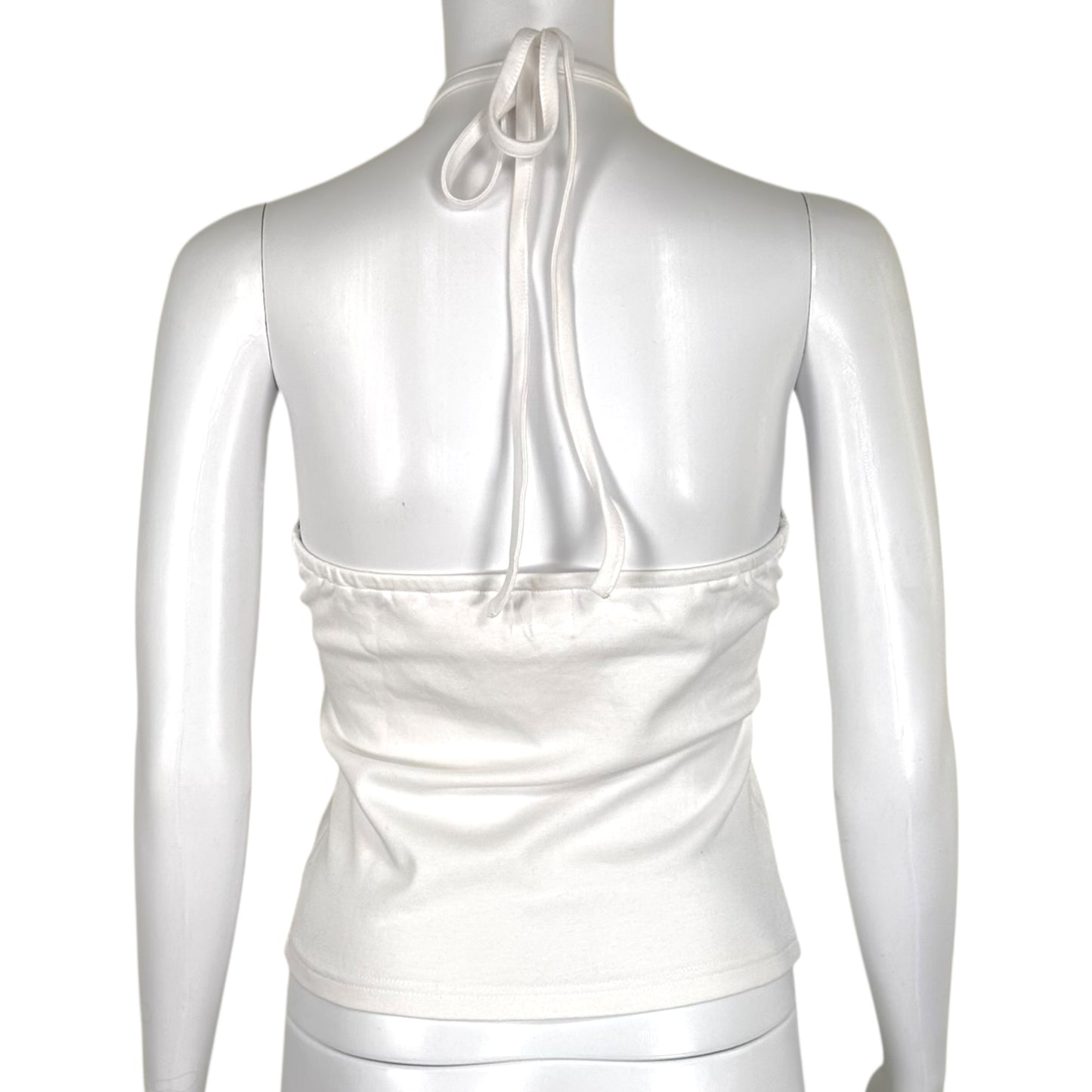Courreges White Halter Tank