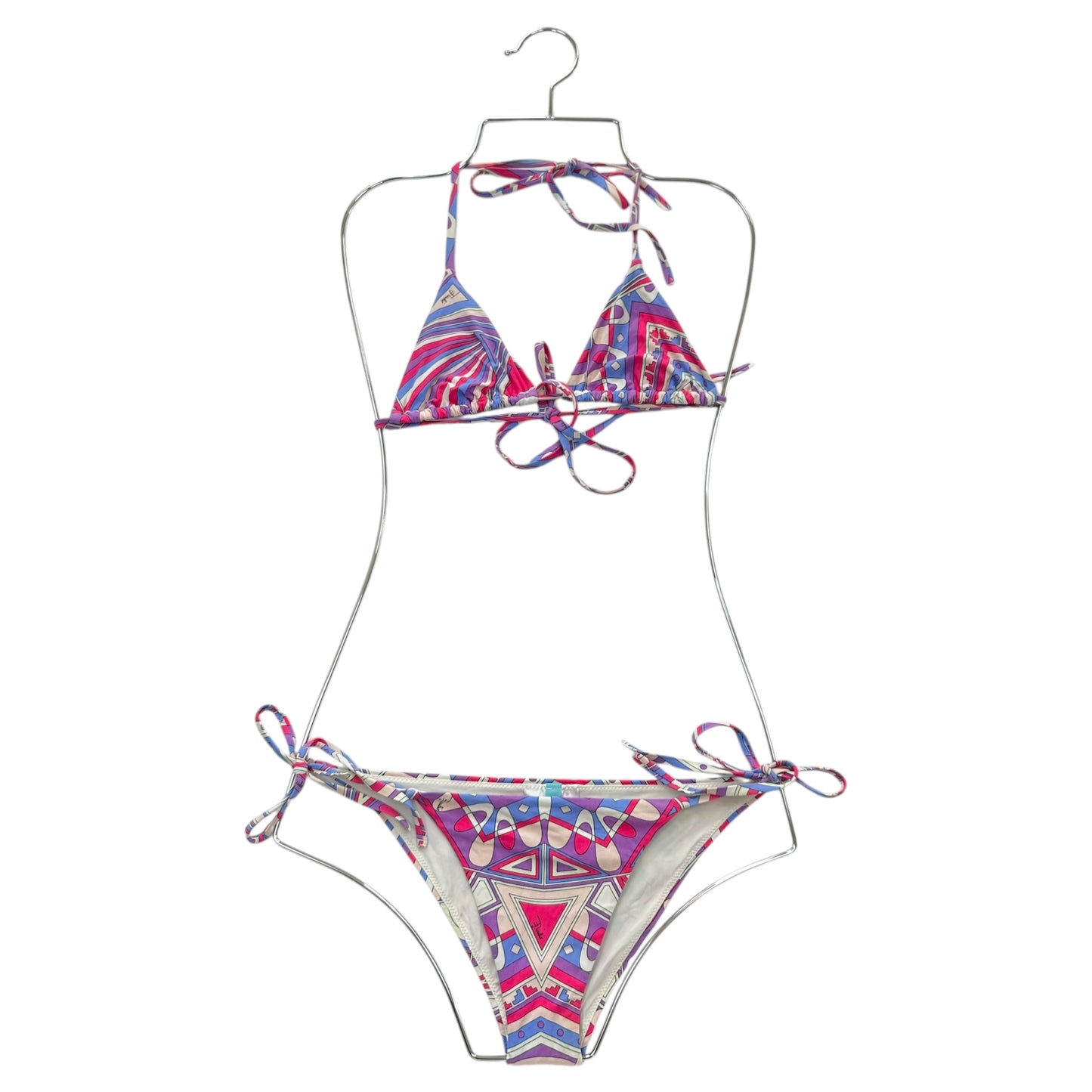 Emilio Pucci Purple Pink Printed Bikini