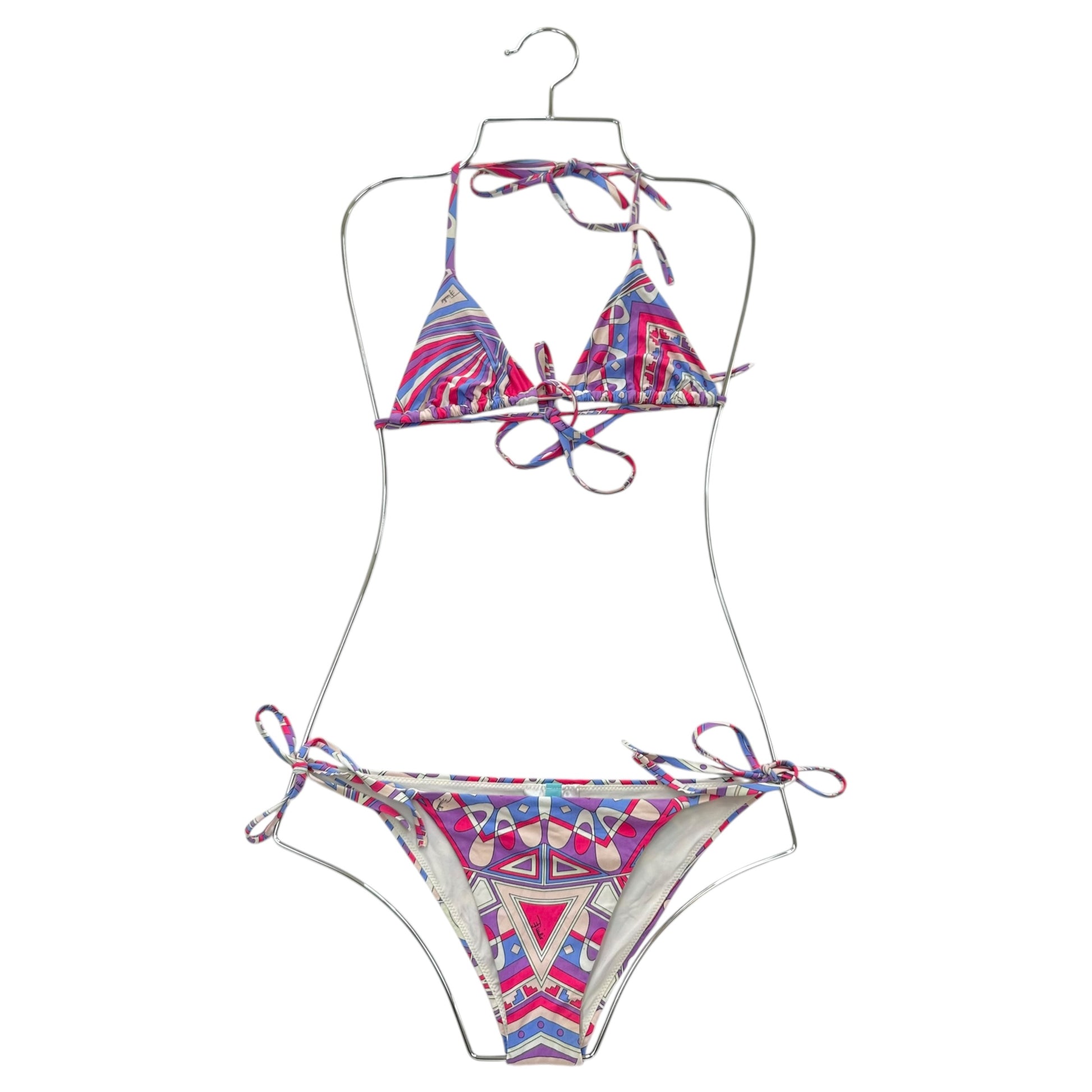 Emilio Pucci Purple Pink Printed Bikini