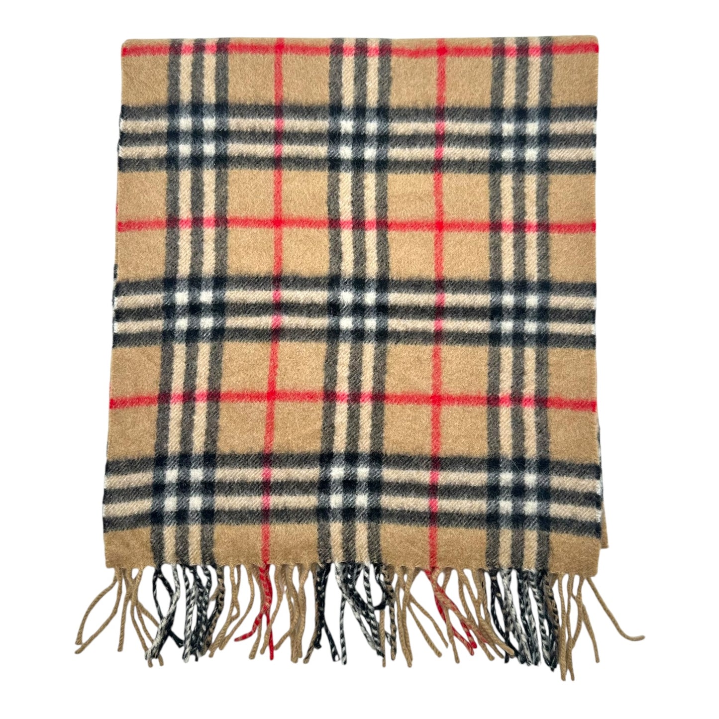 Burberry Classic Nova Check Plaid Cashmere Scarf
