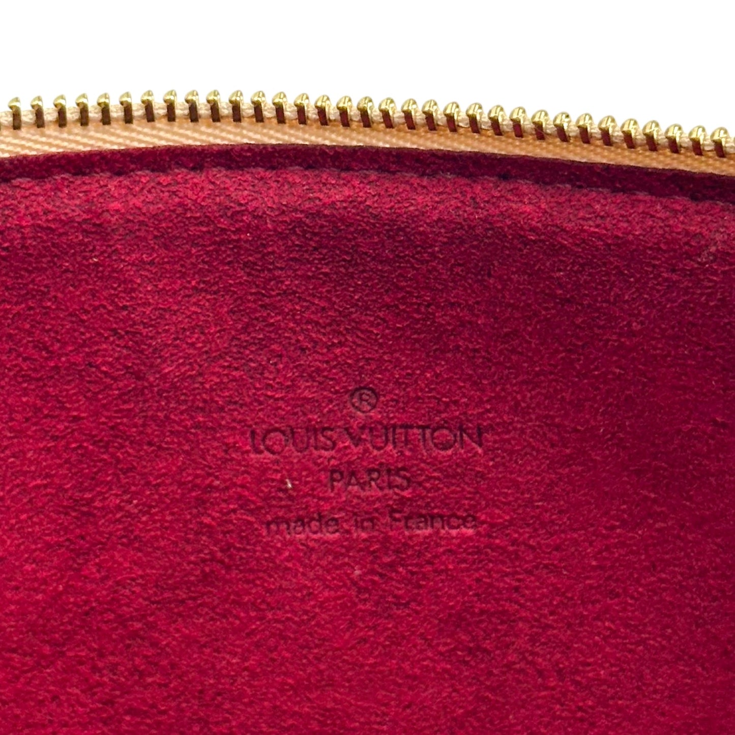Louis Vuitton Pochette Bag White Multicolor Monogram