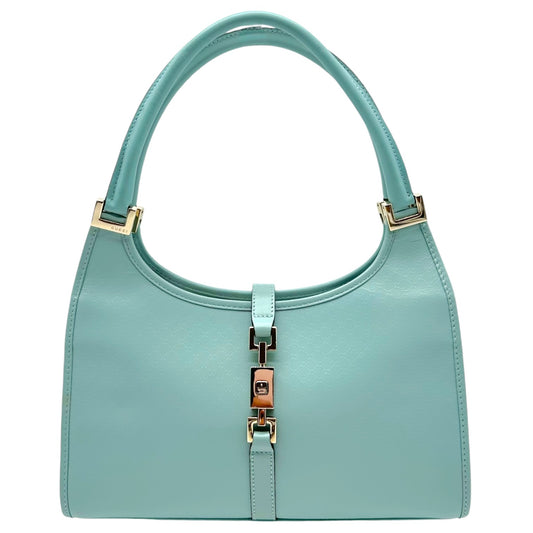 Gucci Mini Jackie Bag Light Blue Monogram Leather