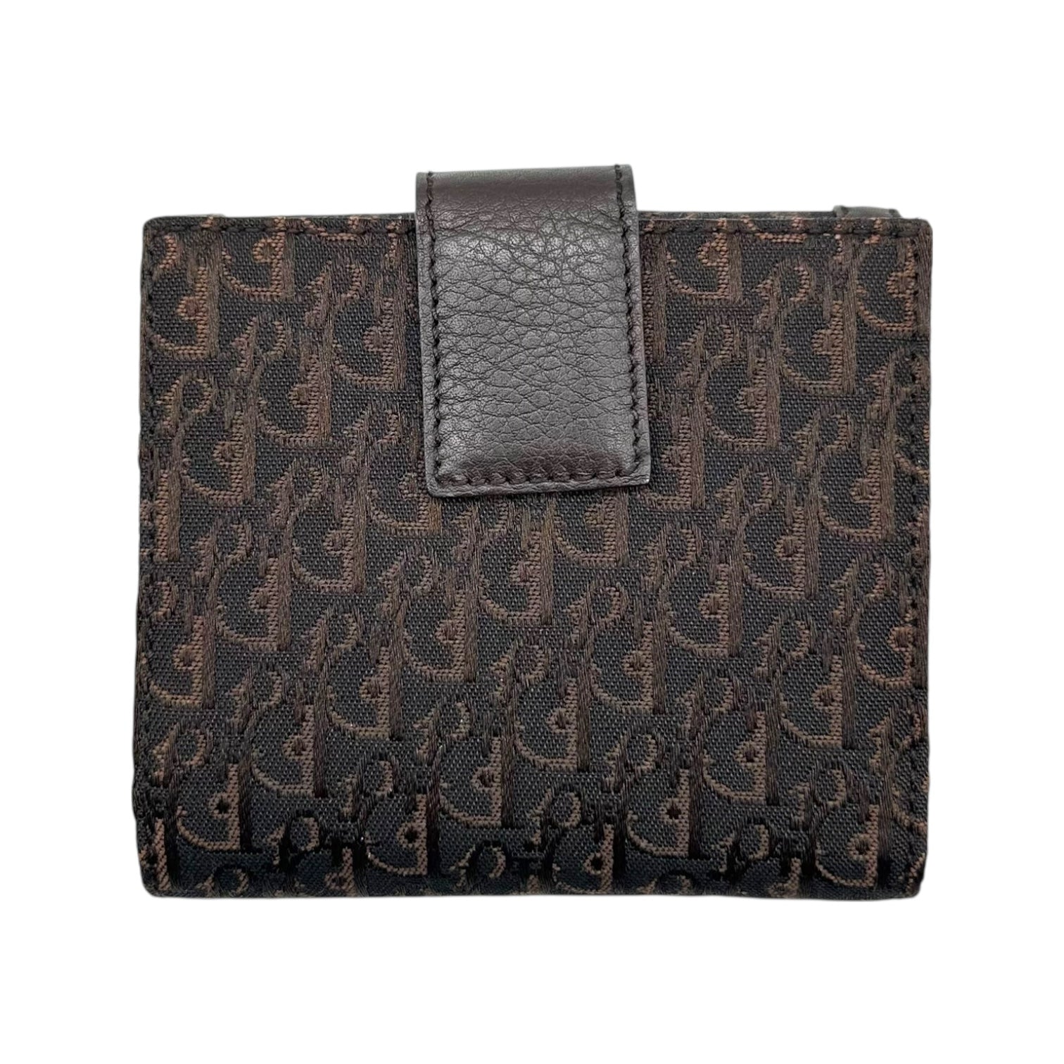 Christian Dior Black Monogram Trotter Bi-fold Wallet - Outfit Repeater