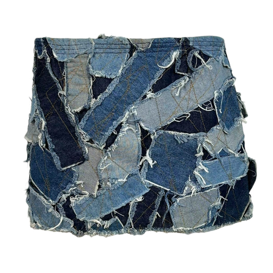 Dolce & Gabbana Denim Patchwork Mini Skirt