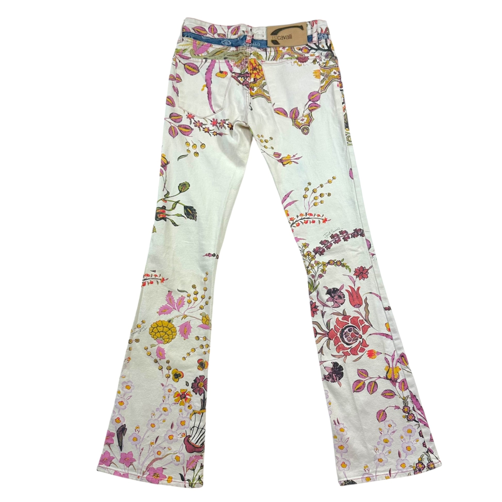 Just Cavalli Roberto Cavalli White Floral Print Jeans - Outfit Repeater