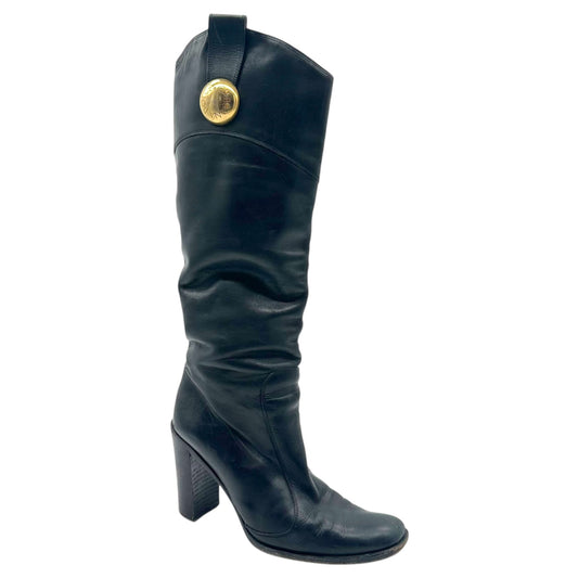 Dolce & Gabbana A/W 2006 Black Leather Heeled 'Western' Boots - Outfit Repeater