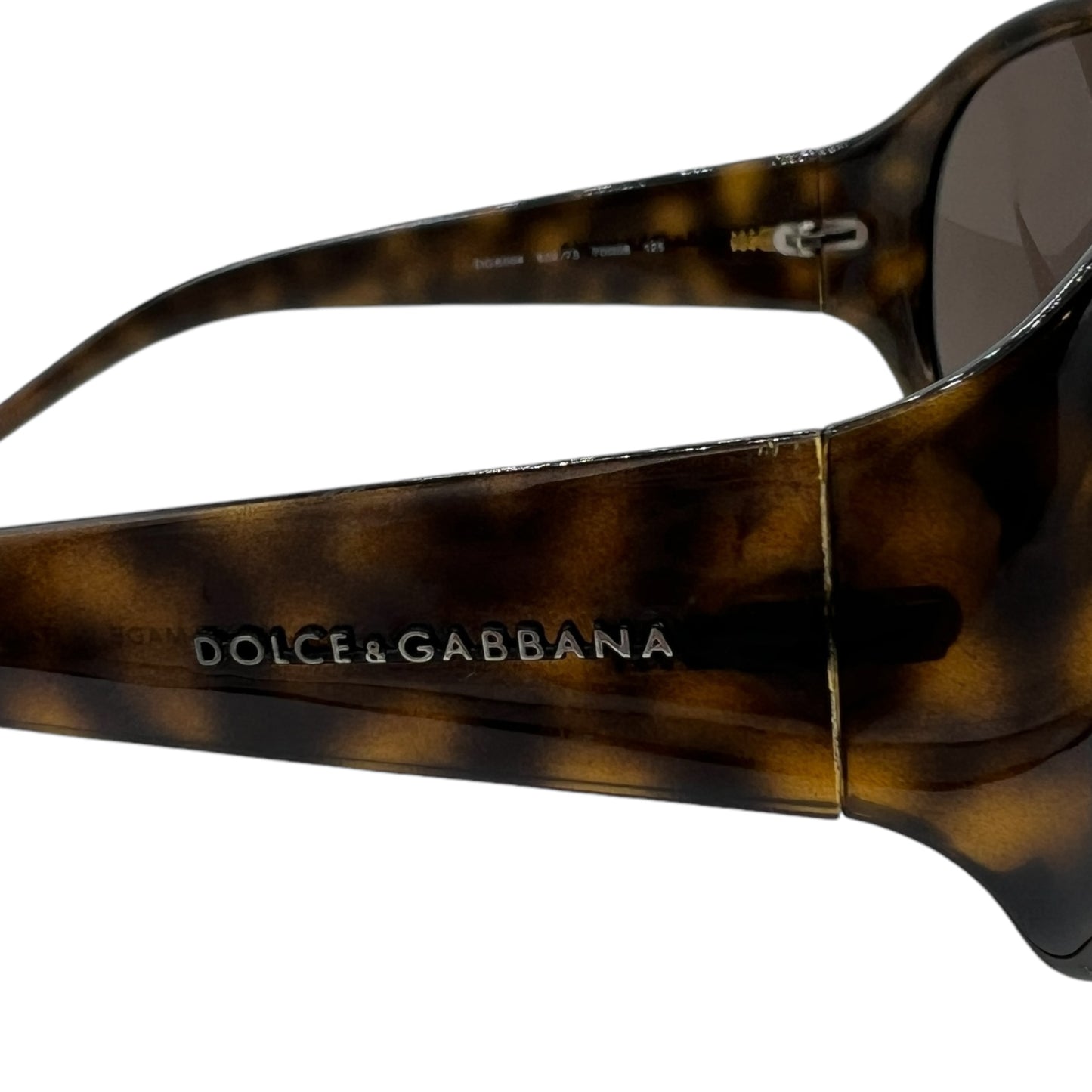 Dolce & Gabbana Brown Tortoise Oversized Sunglasses