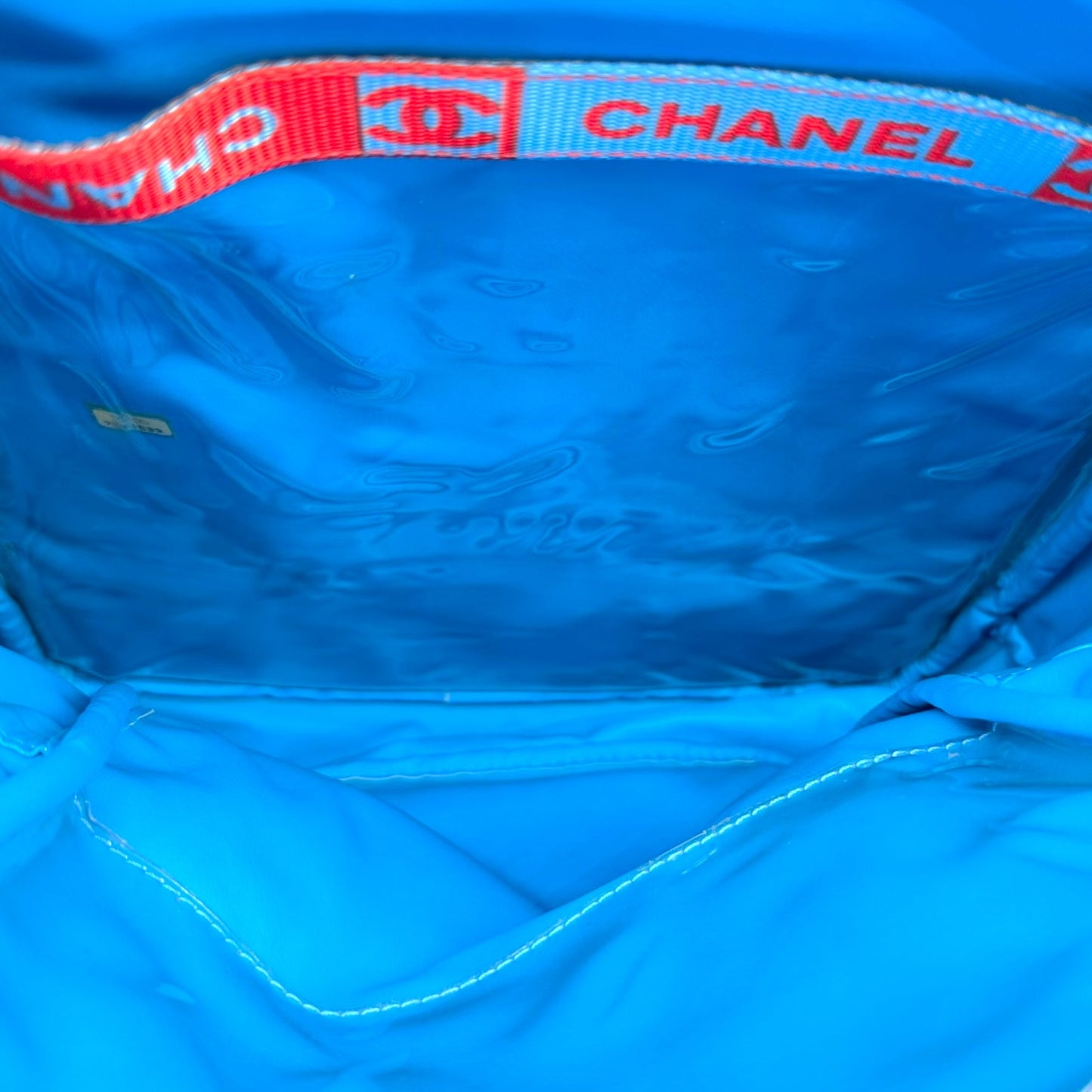 Chanel Sport Backpack Pink Blue Fabric 2000s