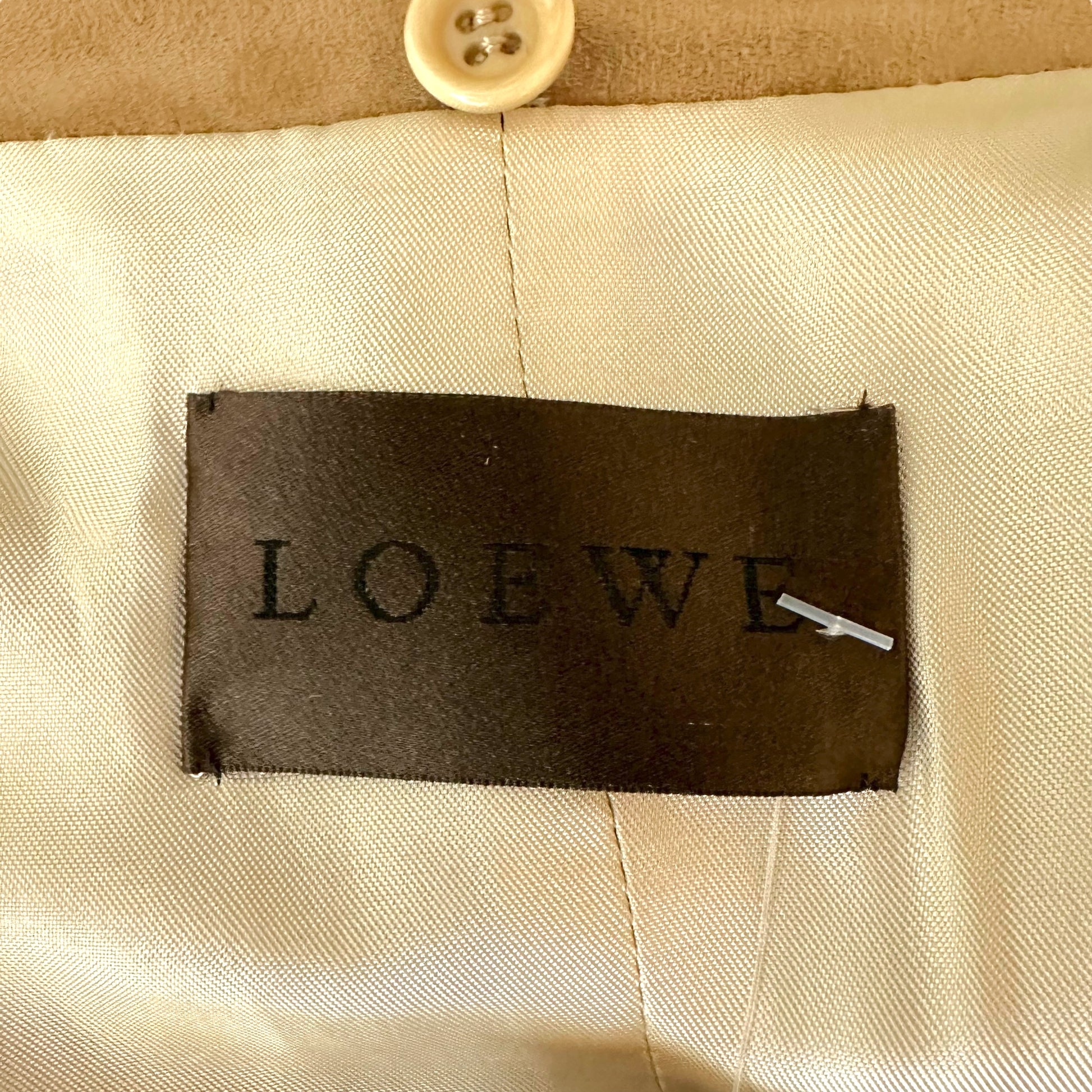 Loewe Fur Cuff Tan Suede Trench Coat - Outfit Repeater