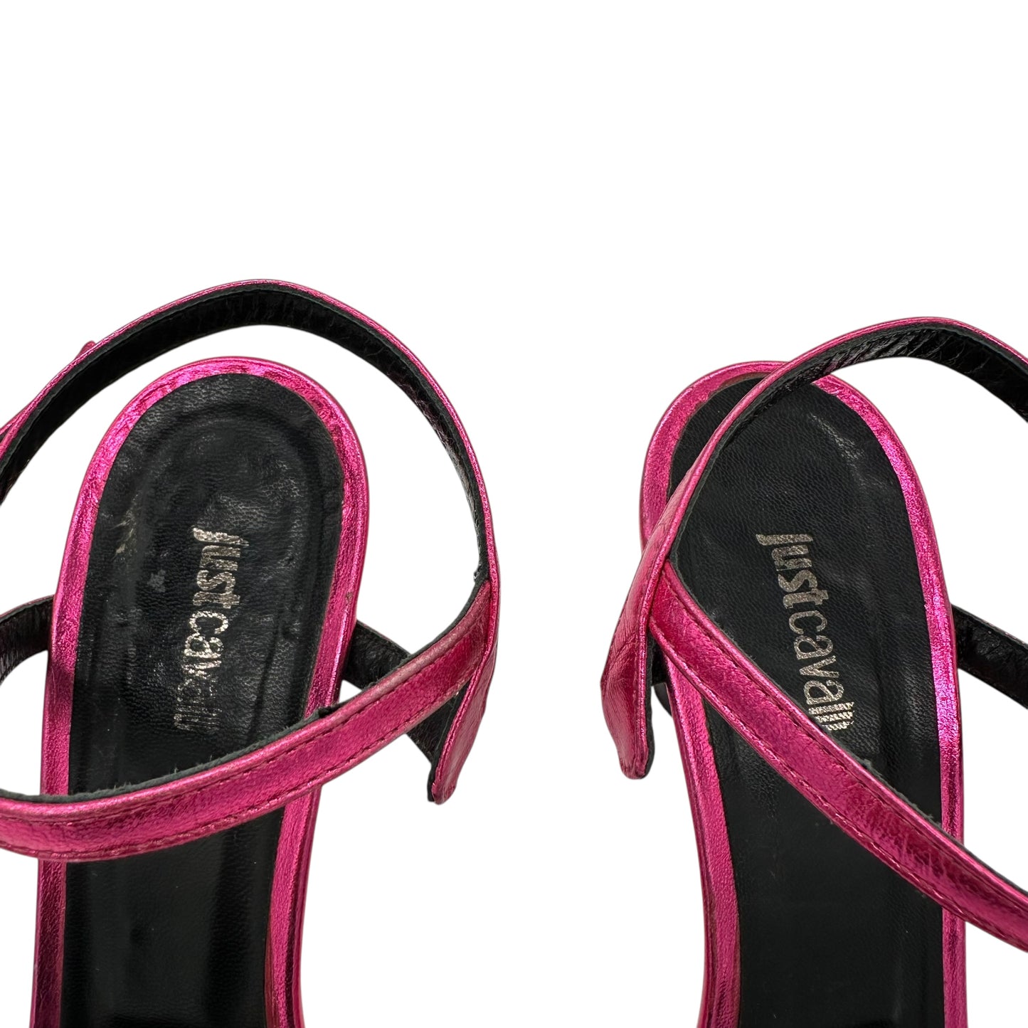 Just Cavalli Roberto Cavalli Pink Western Inspired Kitten Heels - Outfit Repeater