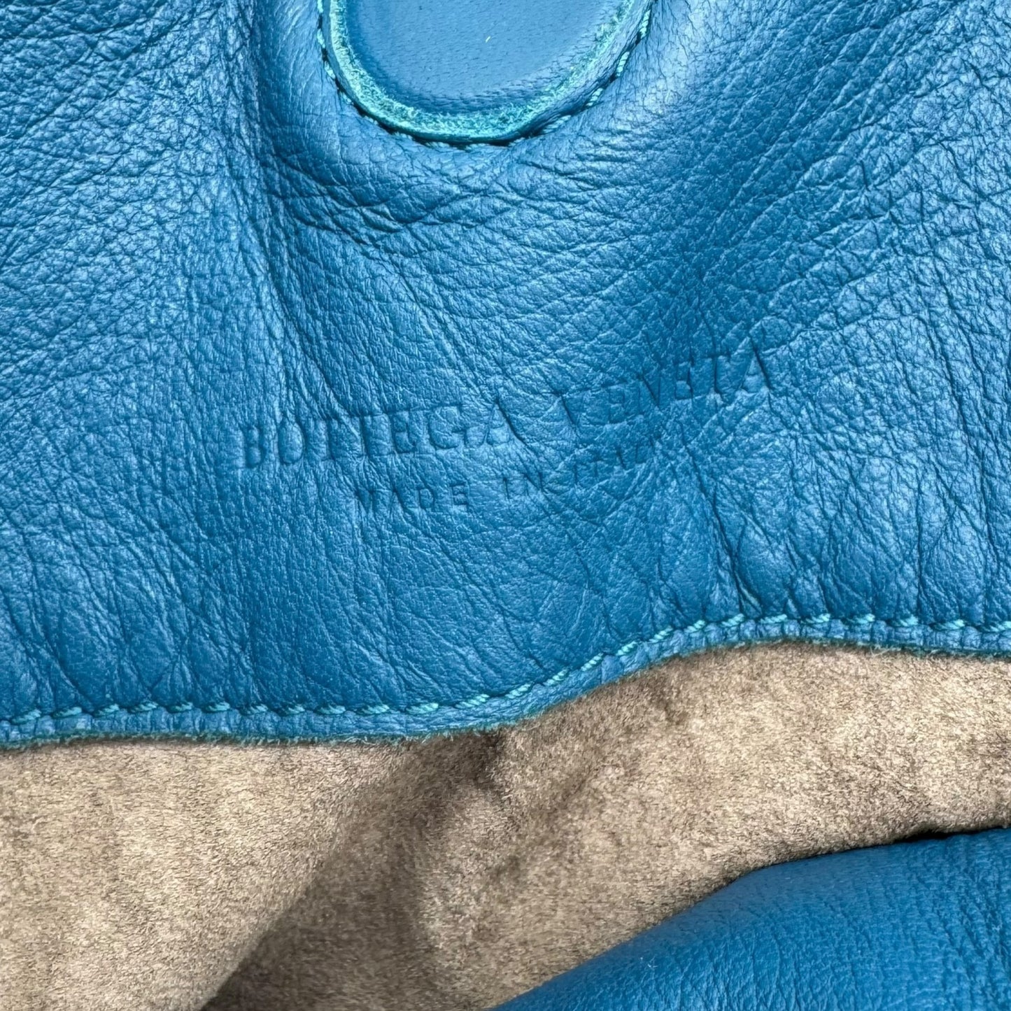 Bottega Veneta Blue Intrecciato Lambskin Large Hobo Shoulder Bag - Outfit Repeater