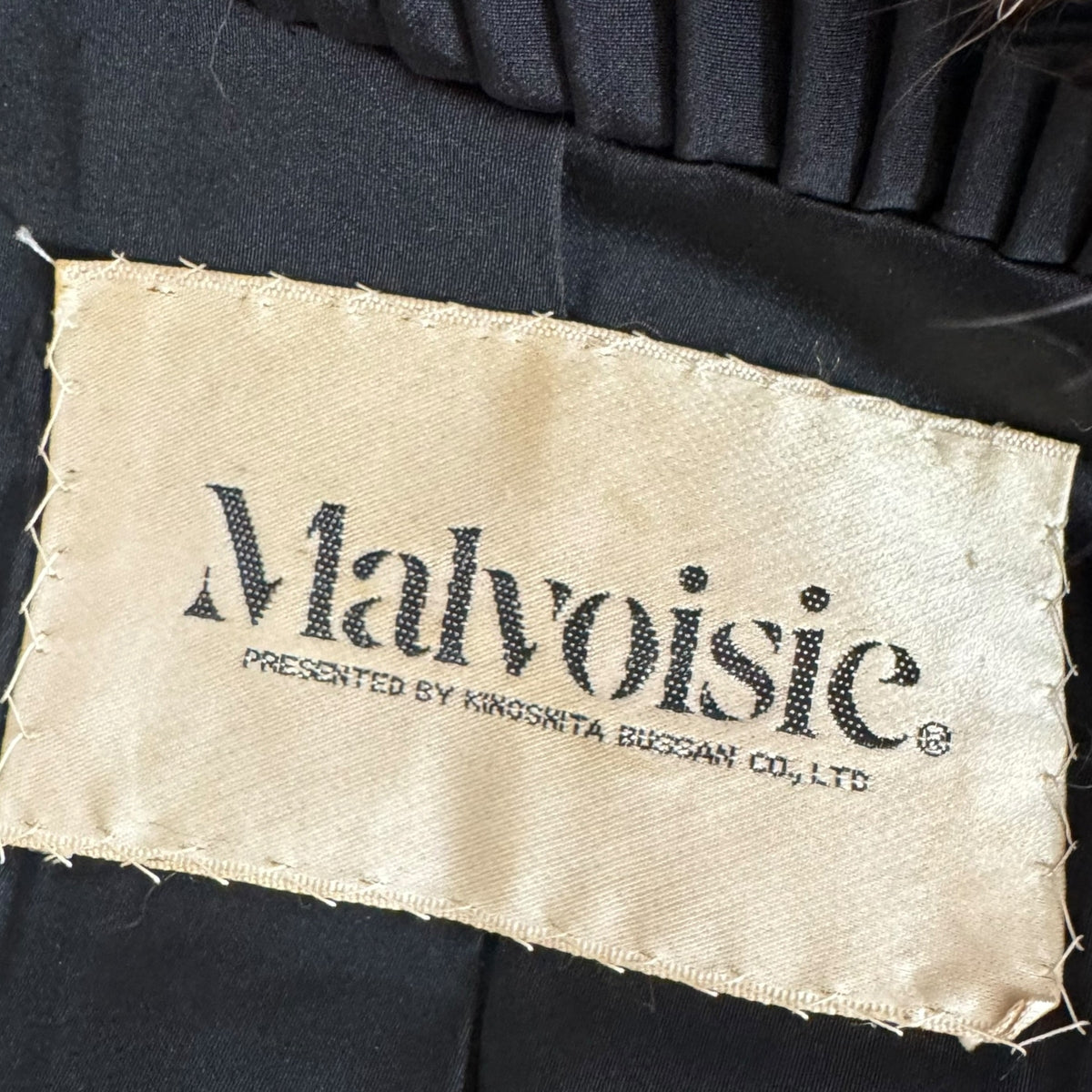 Malvoisic Silver Fox Fur Coat Gray Open Front 1990s