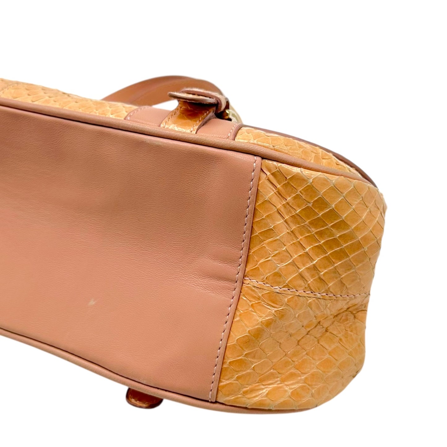 Dolce & Gabbana Light Pink Python East-West Bag