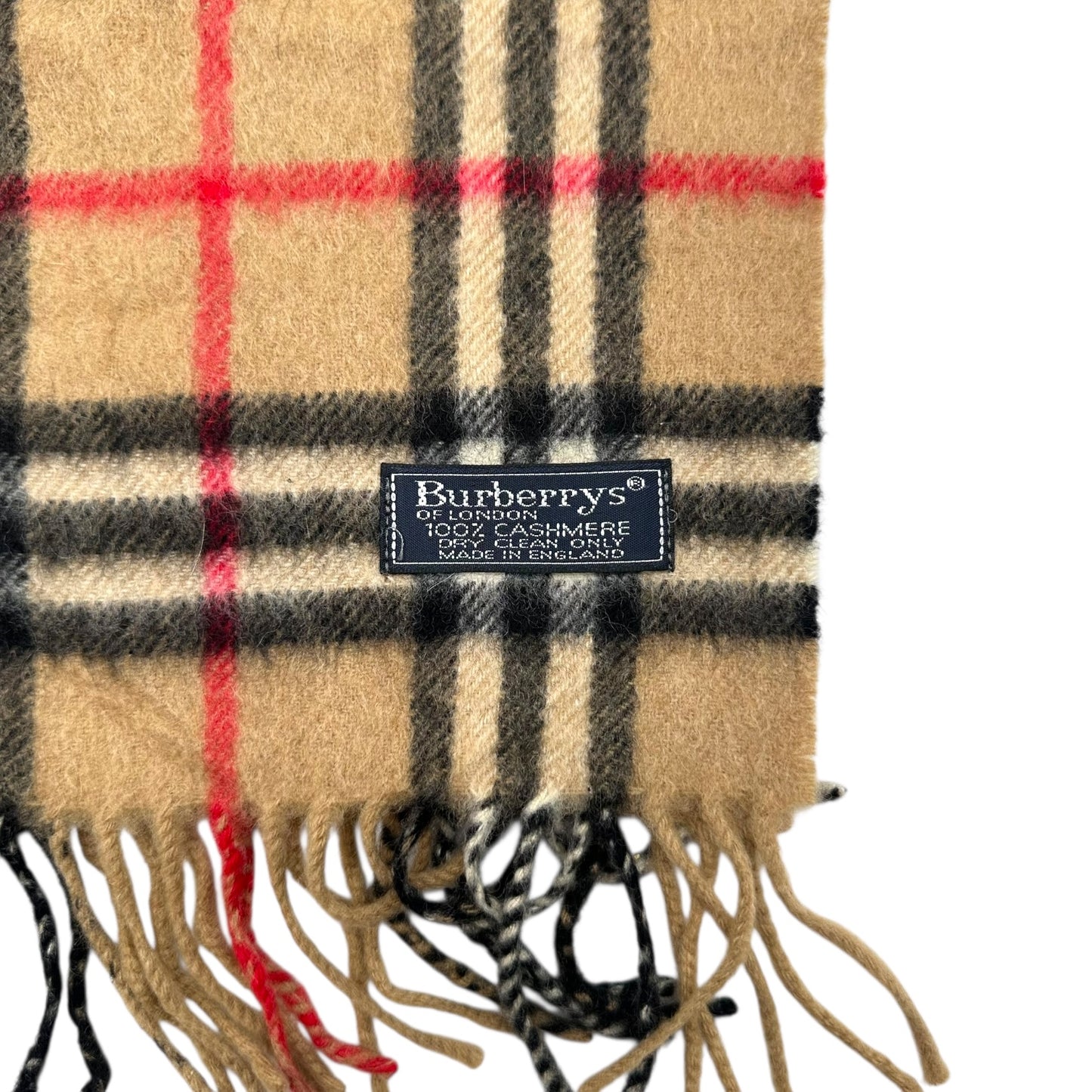 Burberry Classic Nova Check Plaid Cashmere Scarf