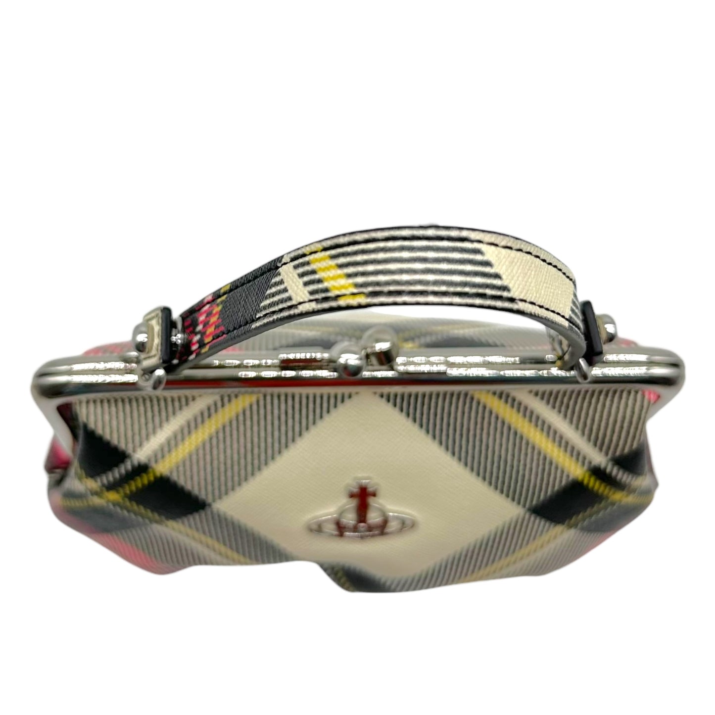 Vivienne Westwood Pink Tartan Top Handle 2-Way Mini Bag
