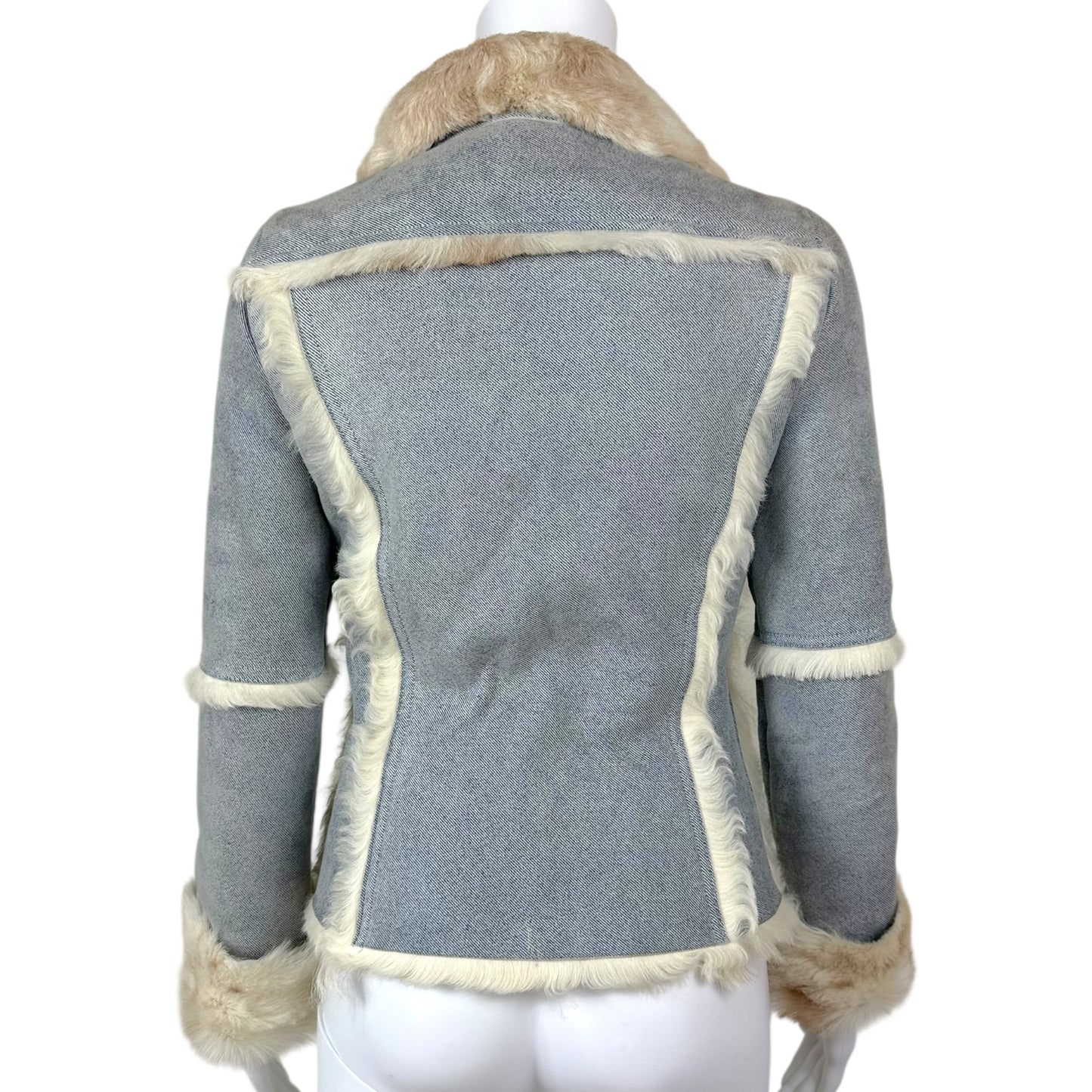 D&G Dolce & Gabbana 'Denim Look' Shearling Jacket