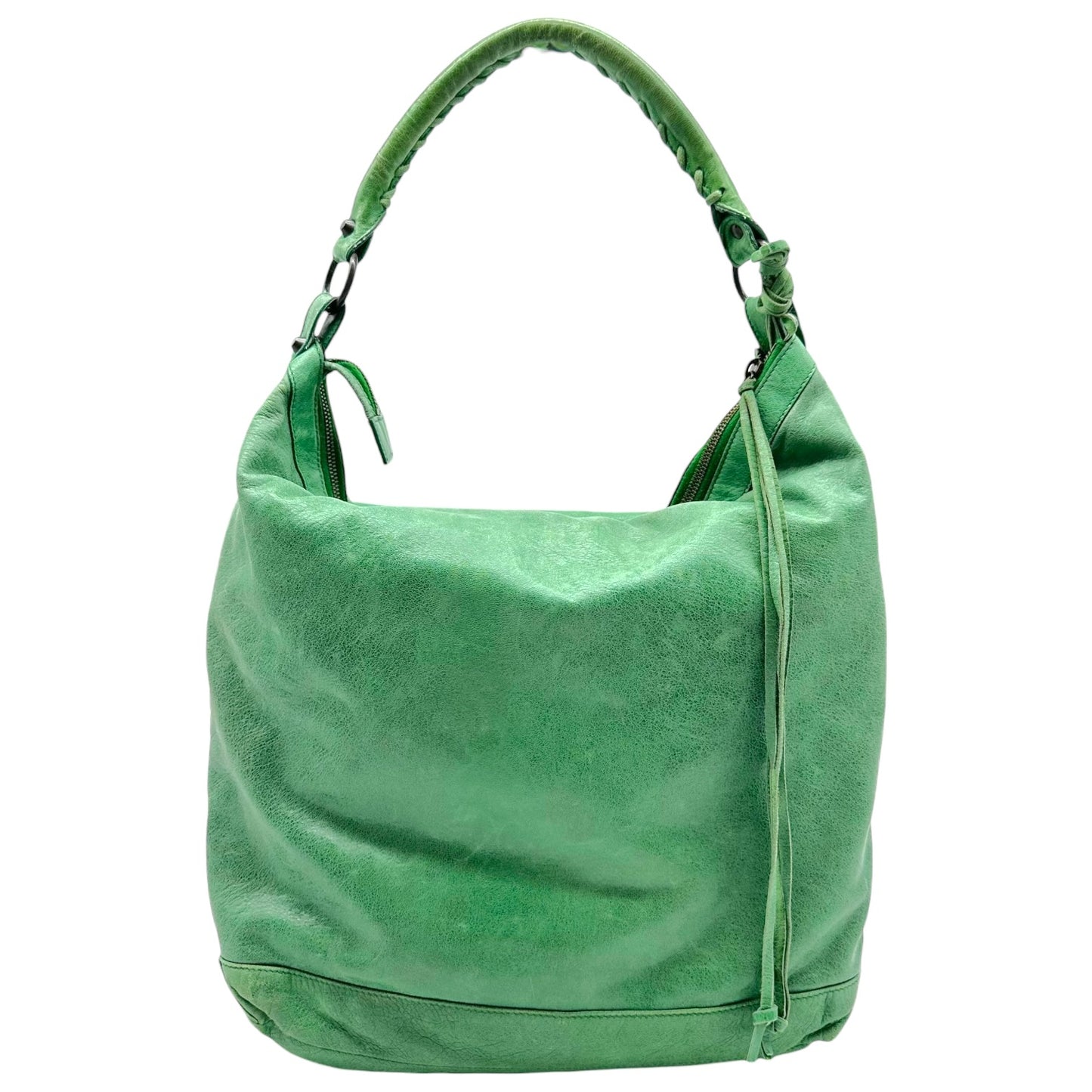 Balenciaga Green Leather The Day City Hobo Bag