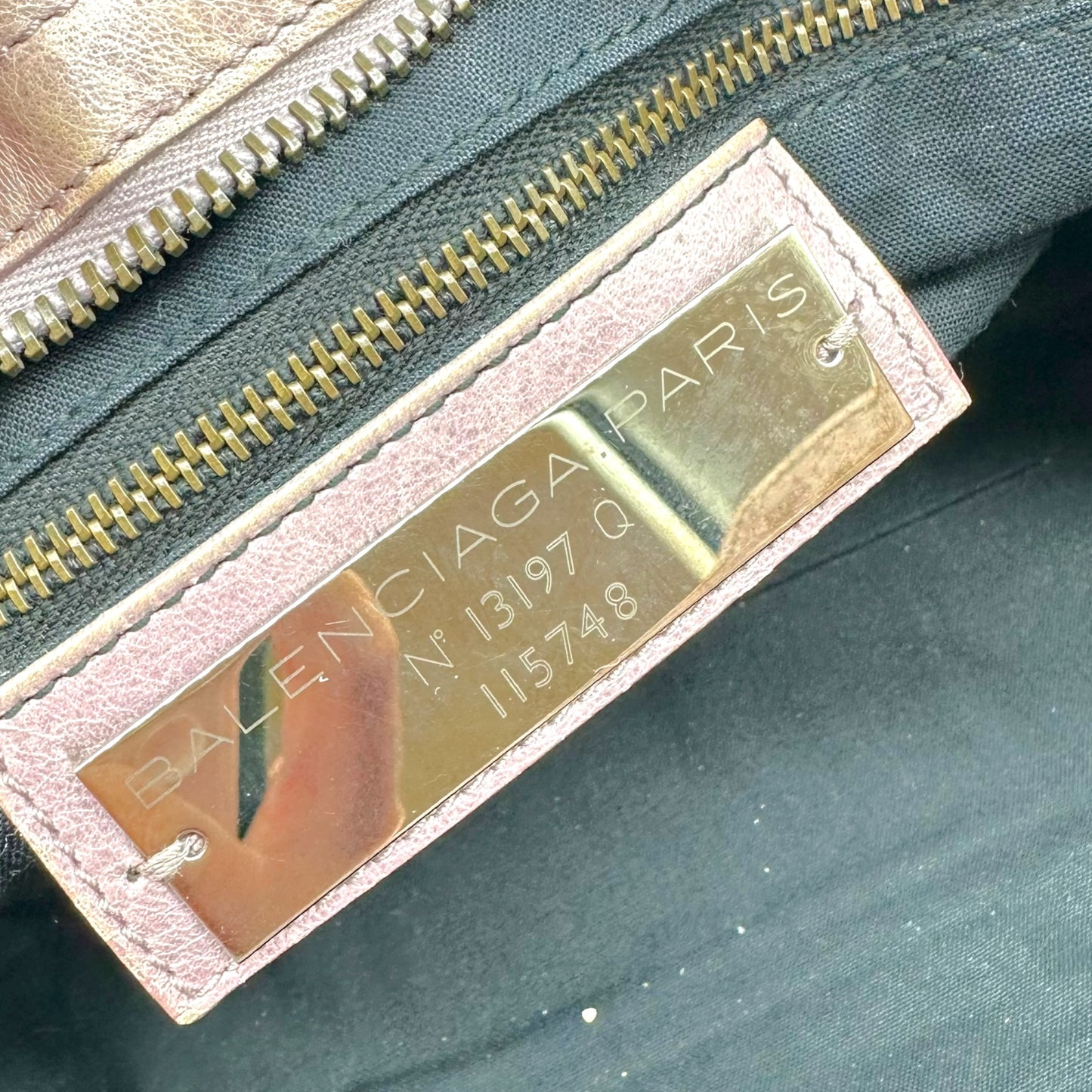 Balenciaga Lavender Leather 2-Way City Bag