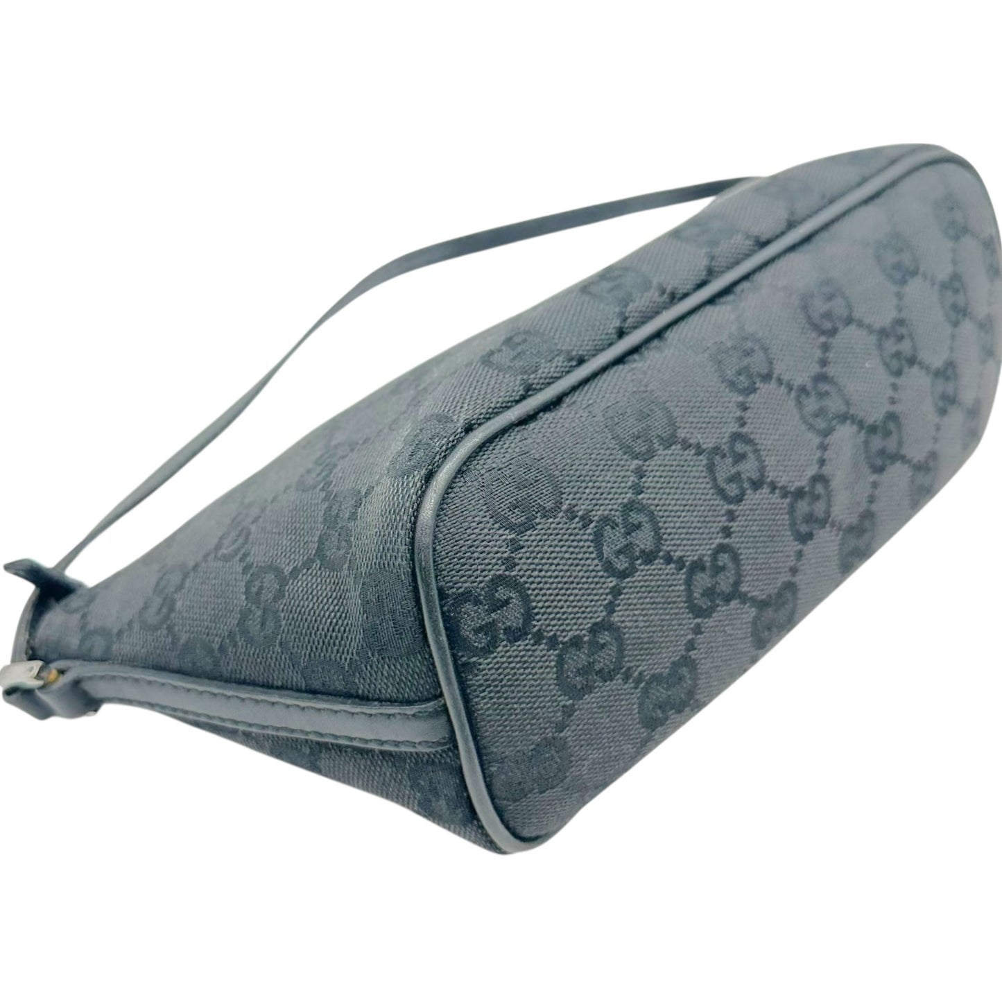 Gucci Black Monogram Canvas Boat Pochette Mini Bag